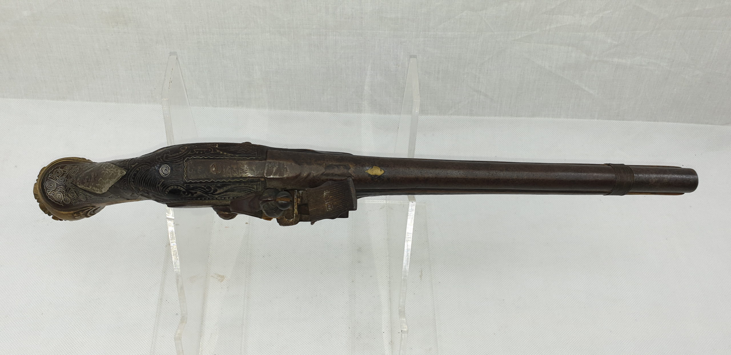 18th Century Oriental Flintlock Pistol - Image 13