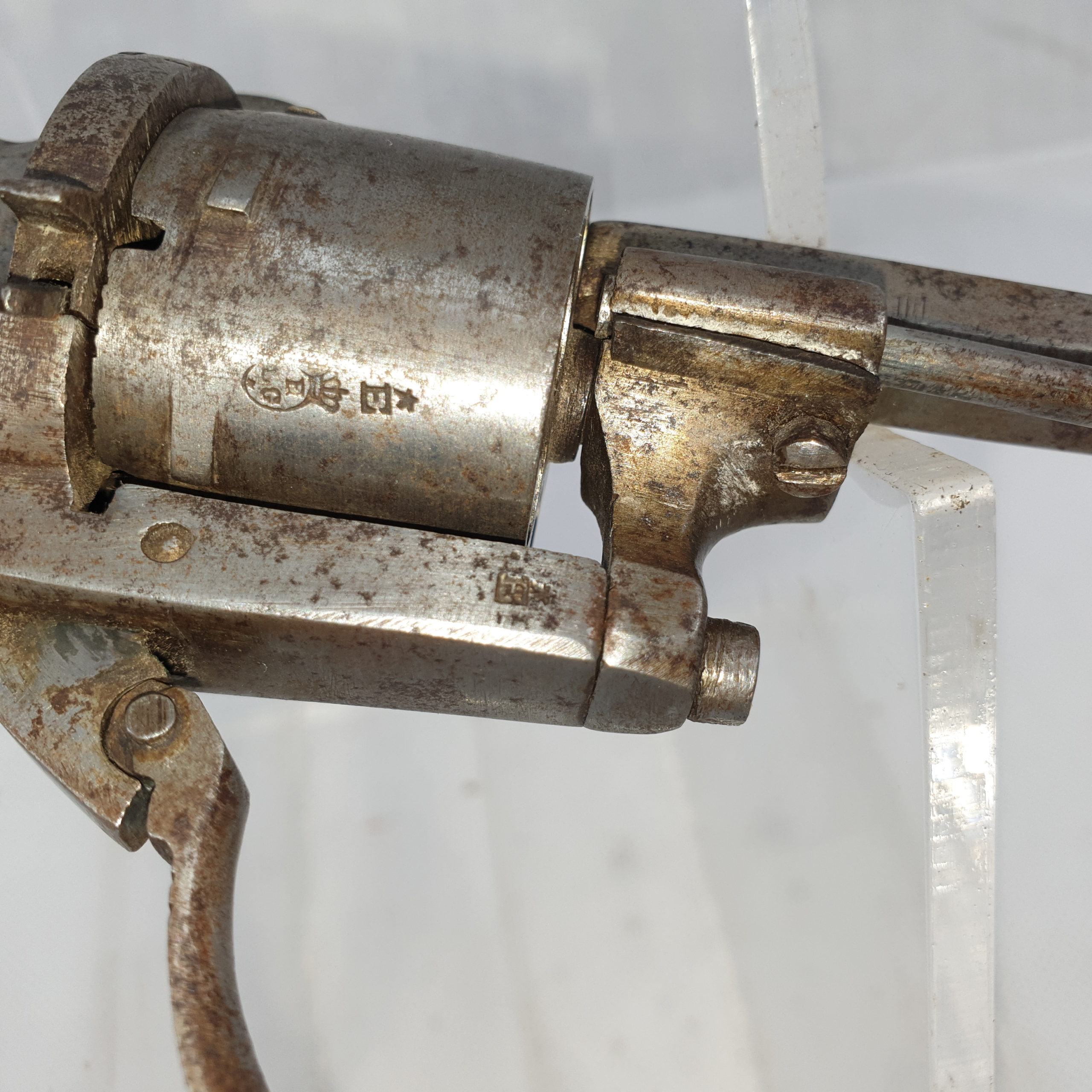 19th Century Belgian pinfire Revolver - Image 2