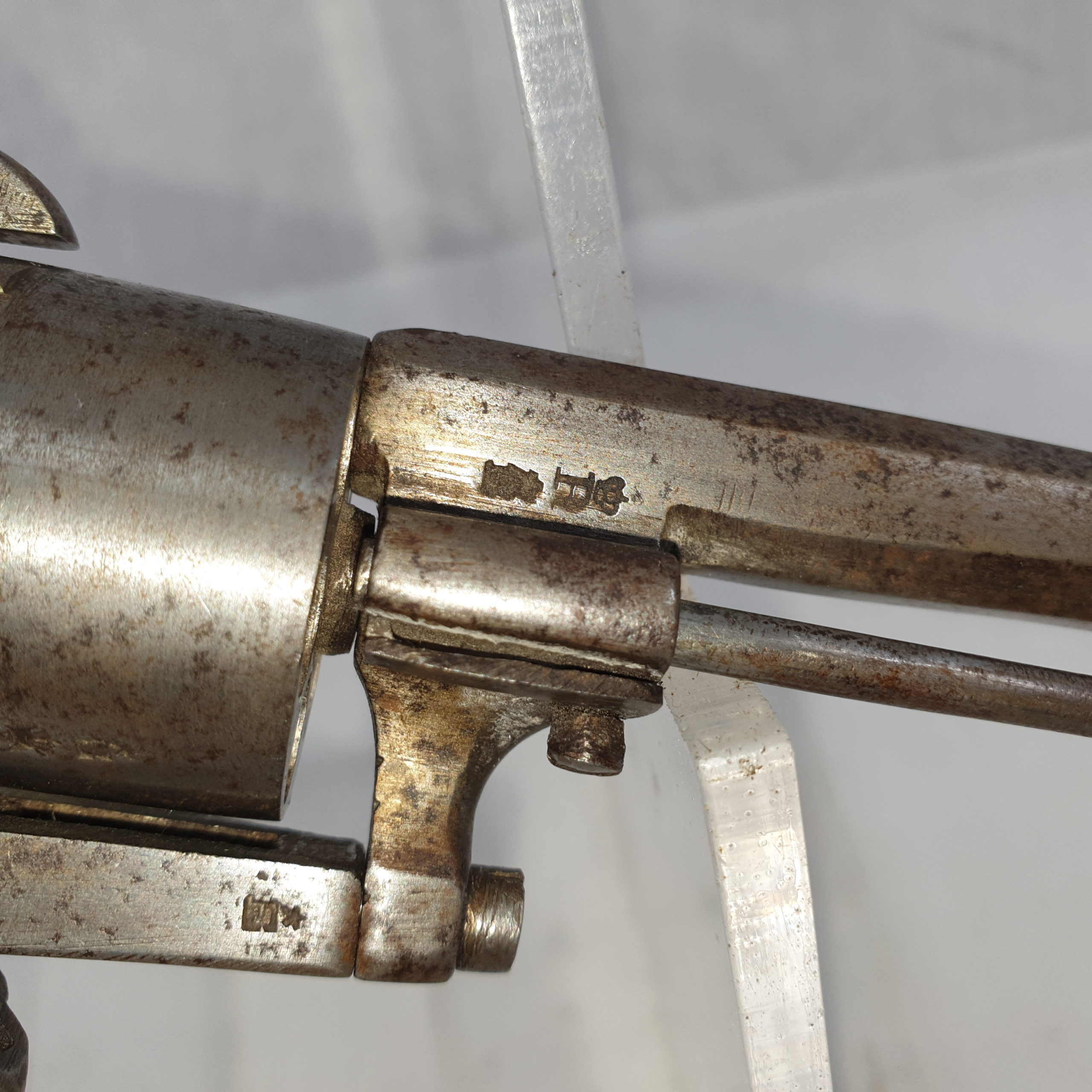 19th Century Belgian pinfire Revolver - Image 3