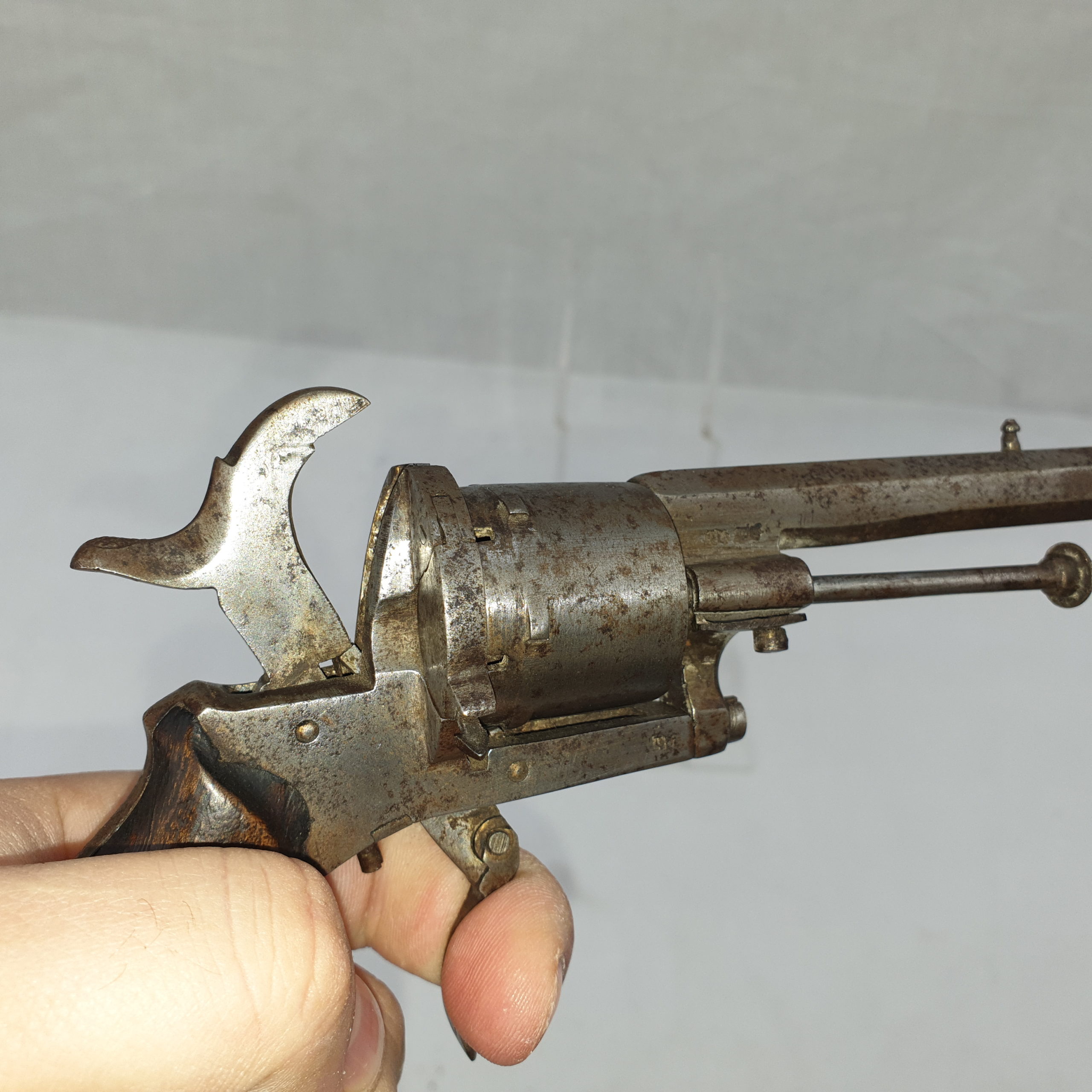 19th Century Belgian pinfire Revolver - Image 8