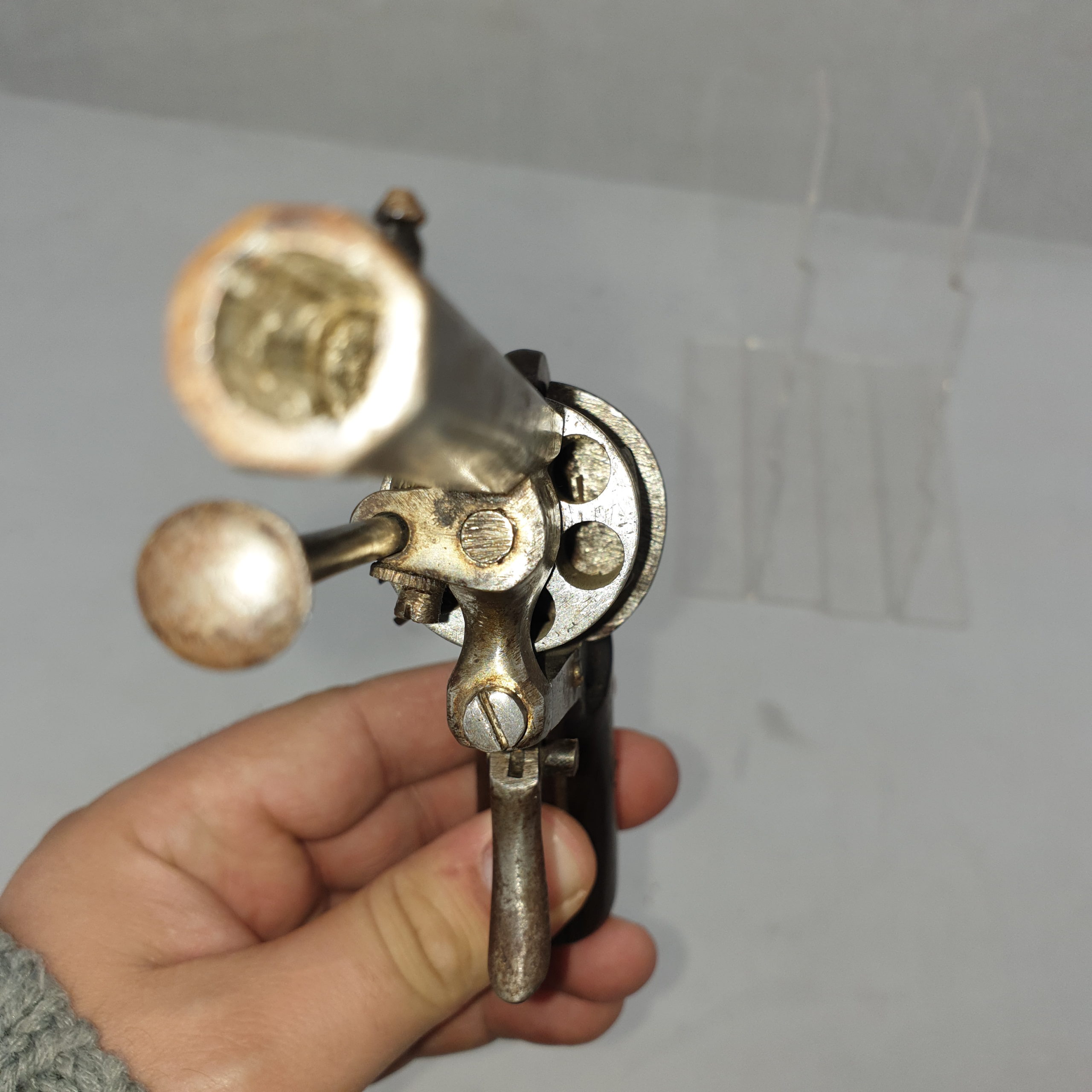 19th Century Belgian pinfire Revolver - Image 9