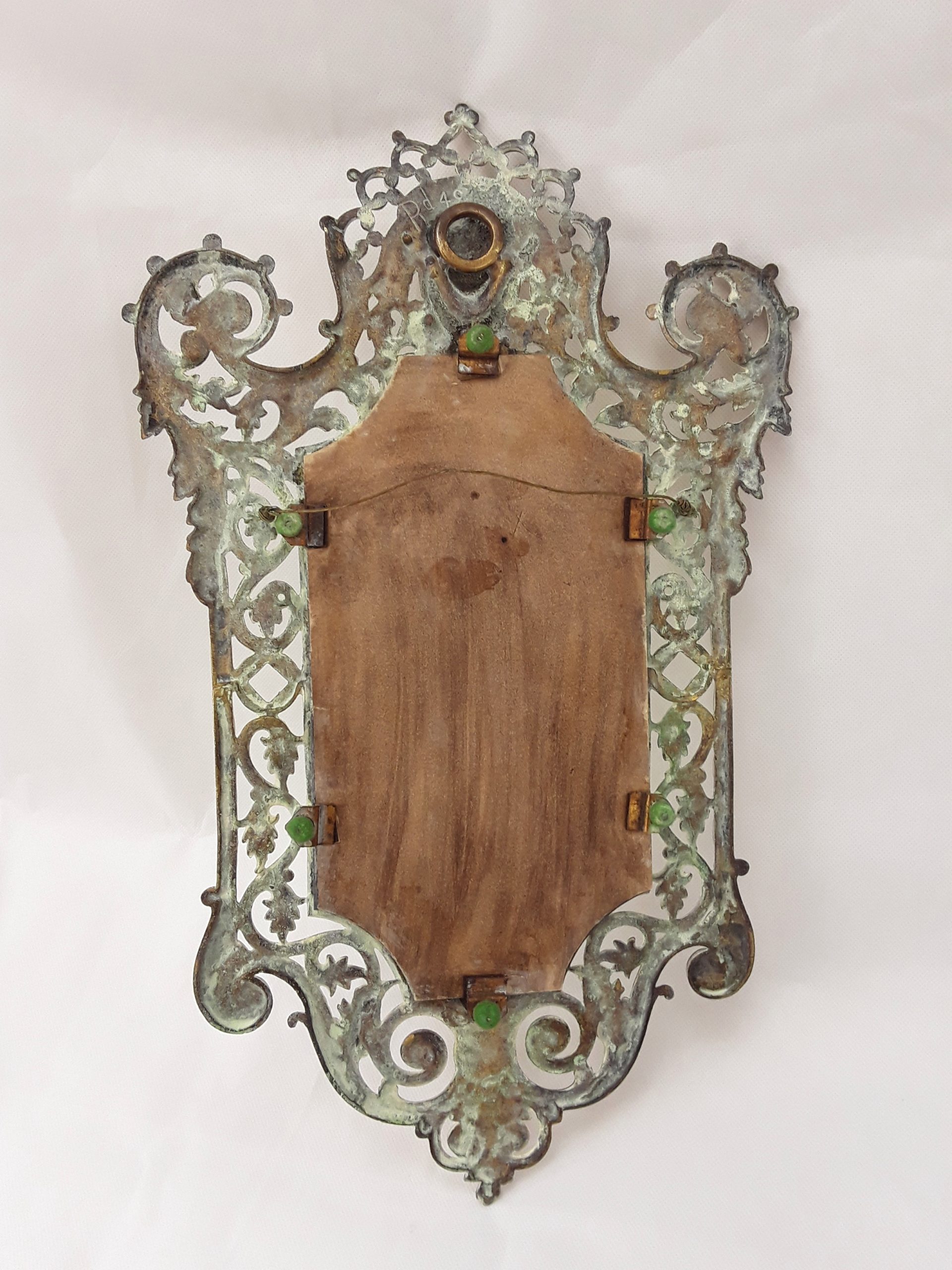 19th Century English Cast Brass Mirror - Image 7