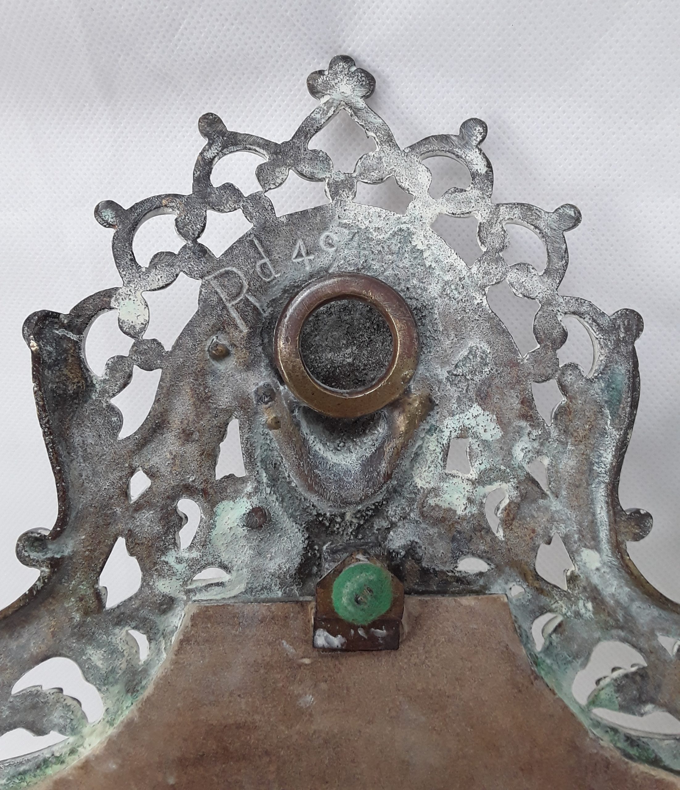 19th Century English Cast Brass Mirror - Image 6