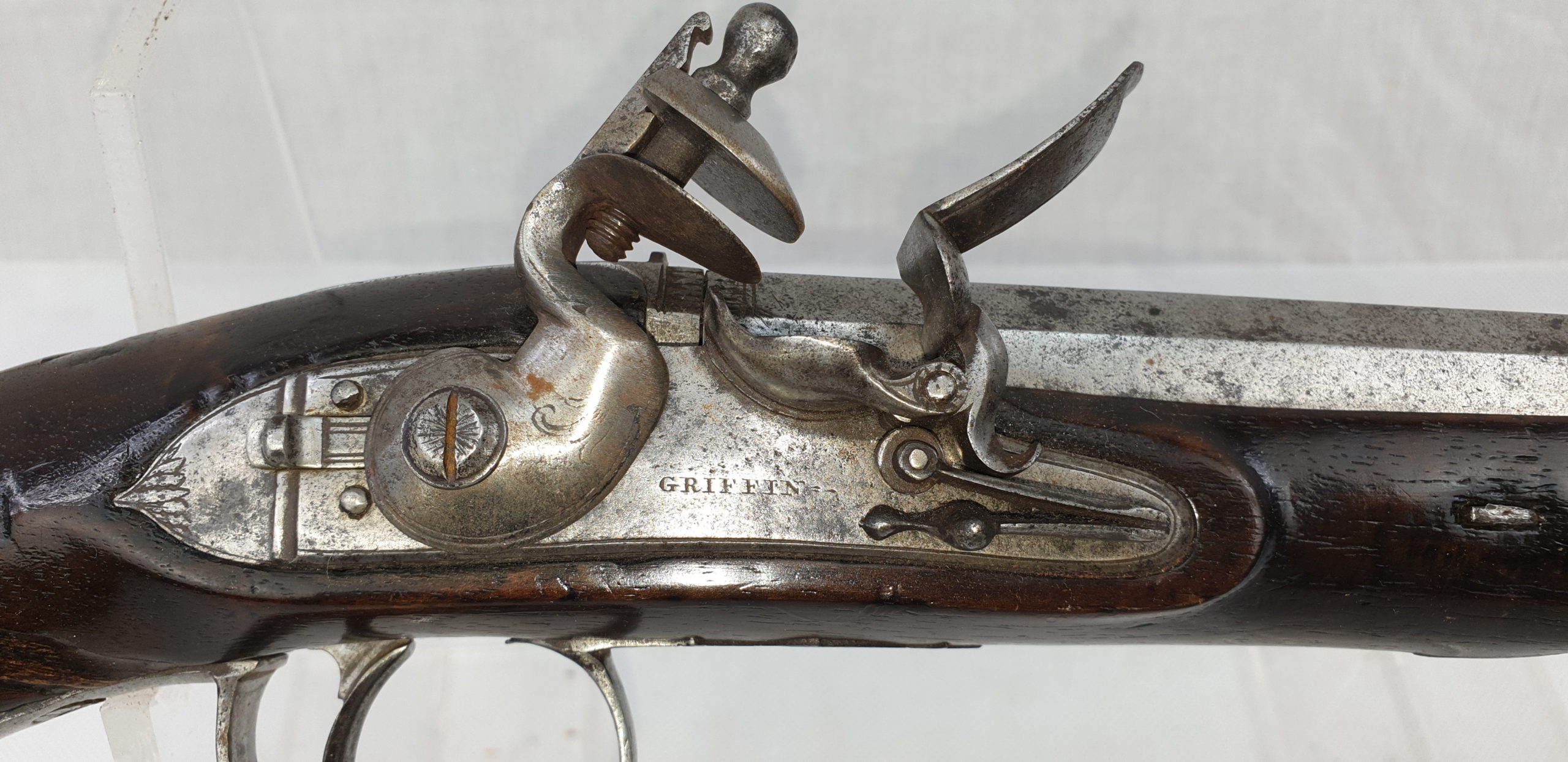 A Mid 18th Century Flintlock Pistol by Griffin - Image 3