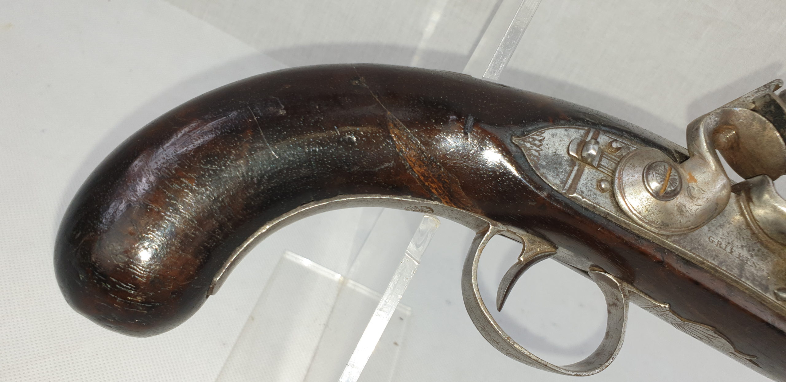 A Mid 18th Century Flintlock Pistol by Griffin - Image 4