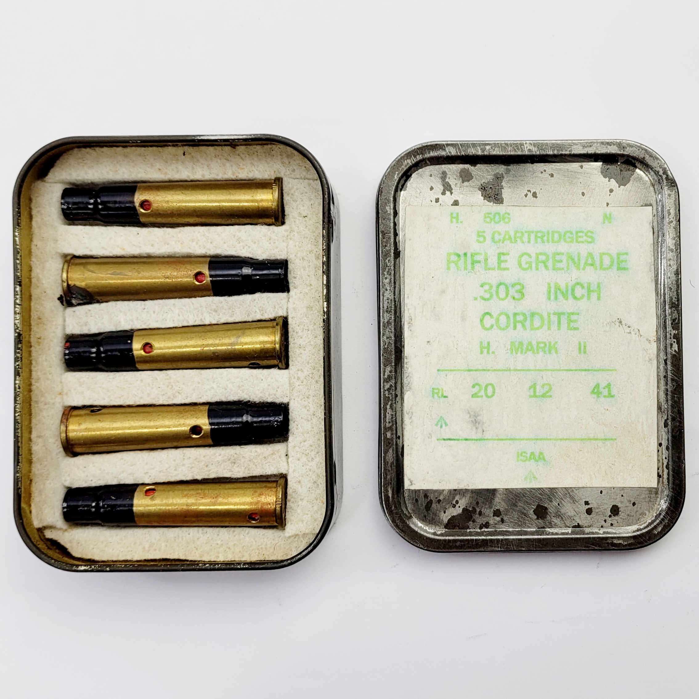 Grenade Launching Cartridges for No.5 Lee Enfield Grenade Launching Rifle