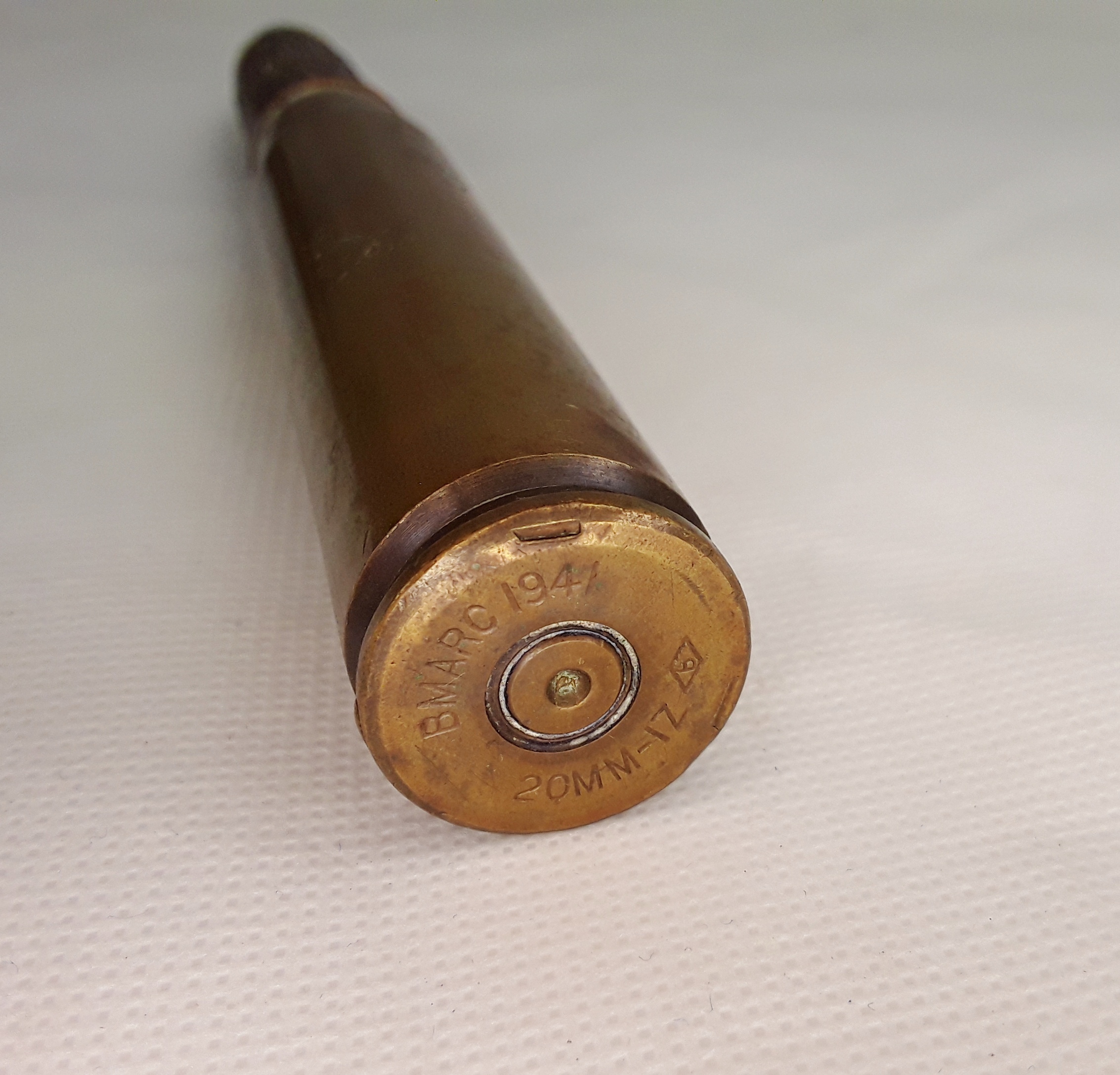 Inert 1941 BMARC 20mm Aircraft Autocannon High Explosive Shell - Image 3