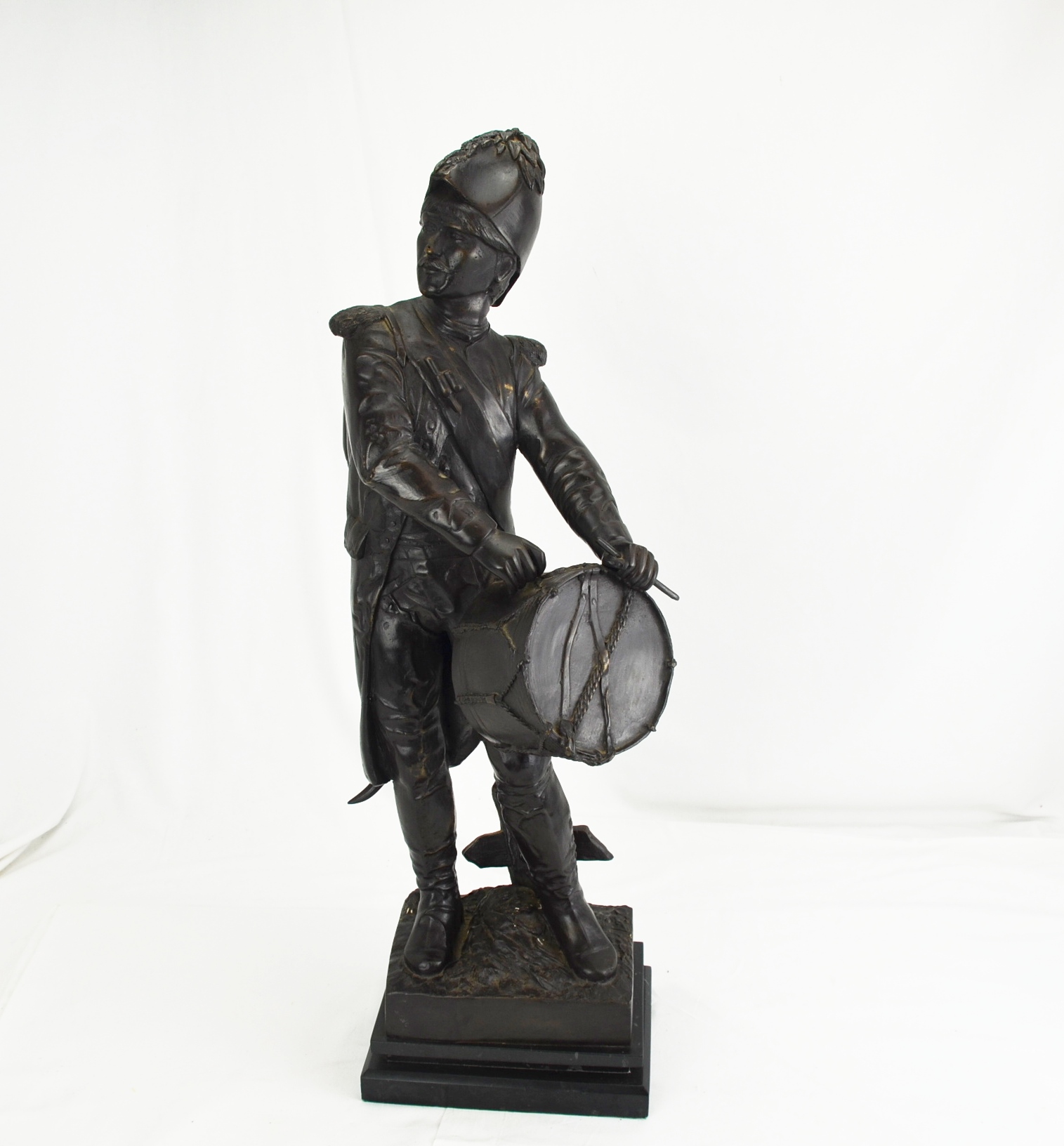 Bronze French Infantry Drummer 1888 by E.H. Dumaige