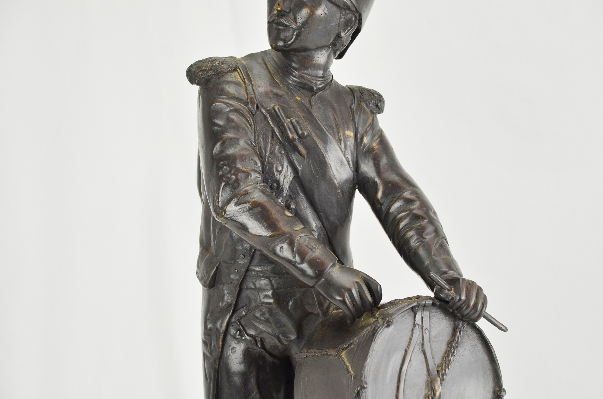 Bronze French Infantry Drummer 1888 by E.H. Dumaige - Image 3