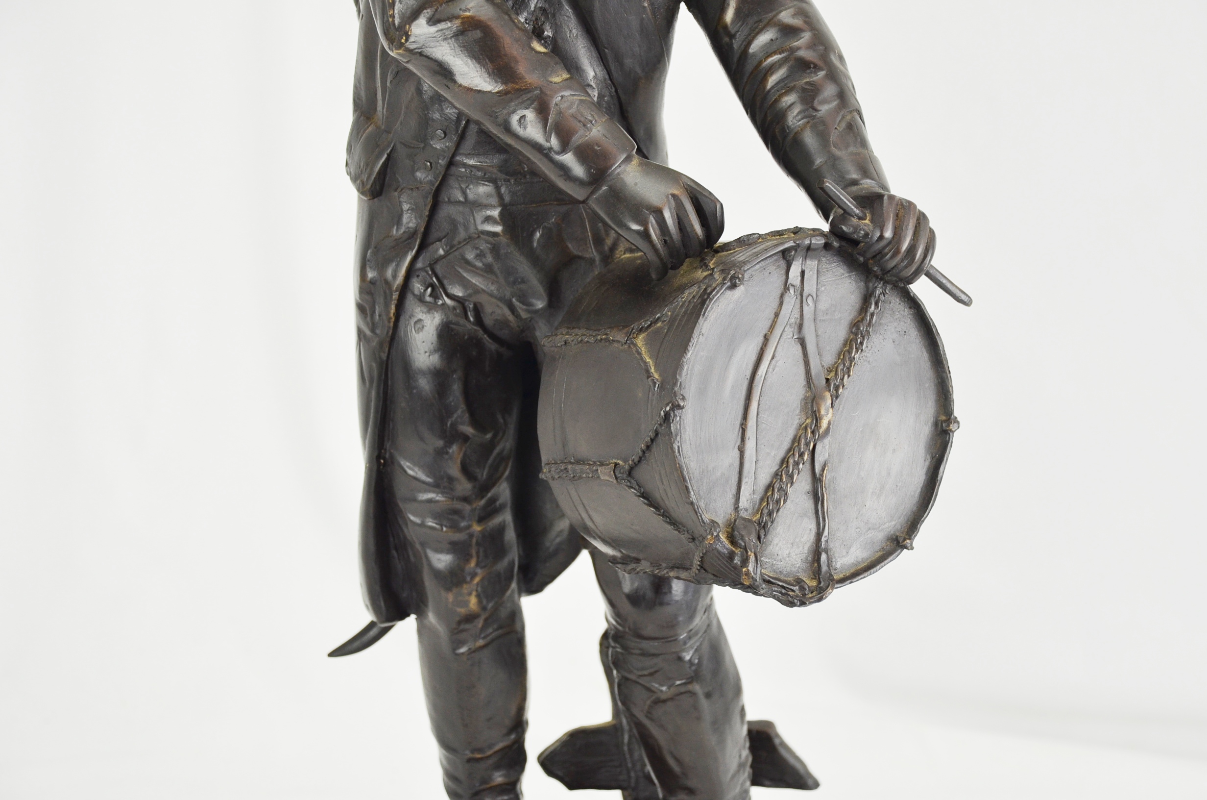 Bronze French Infantry Drummer 1888 by E.H. Dumaige - Image 4