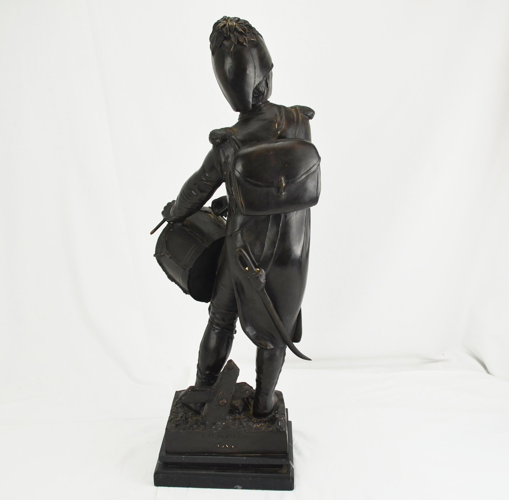 Bronze French Infantry Drummer 1888 by E.H. Dumaige - Image 6