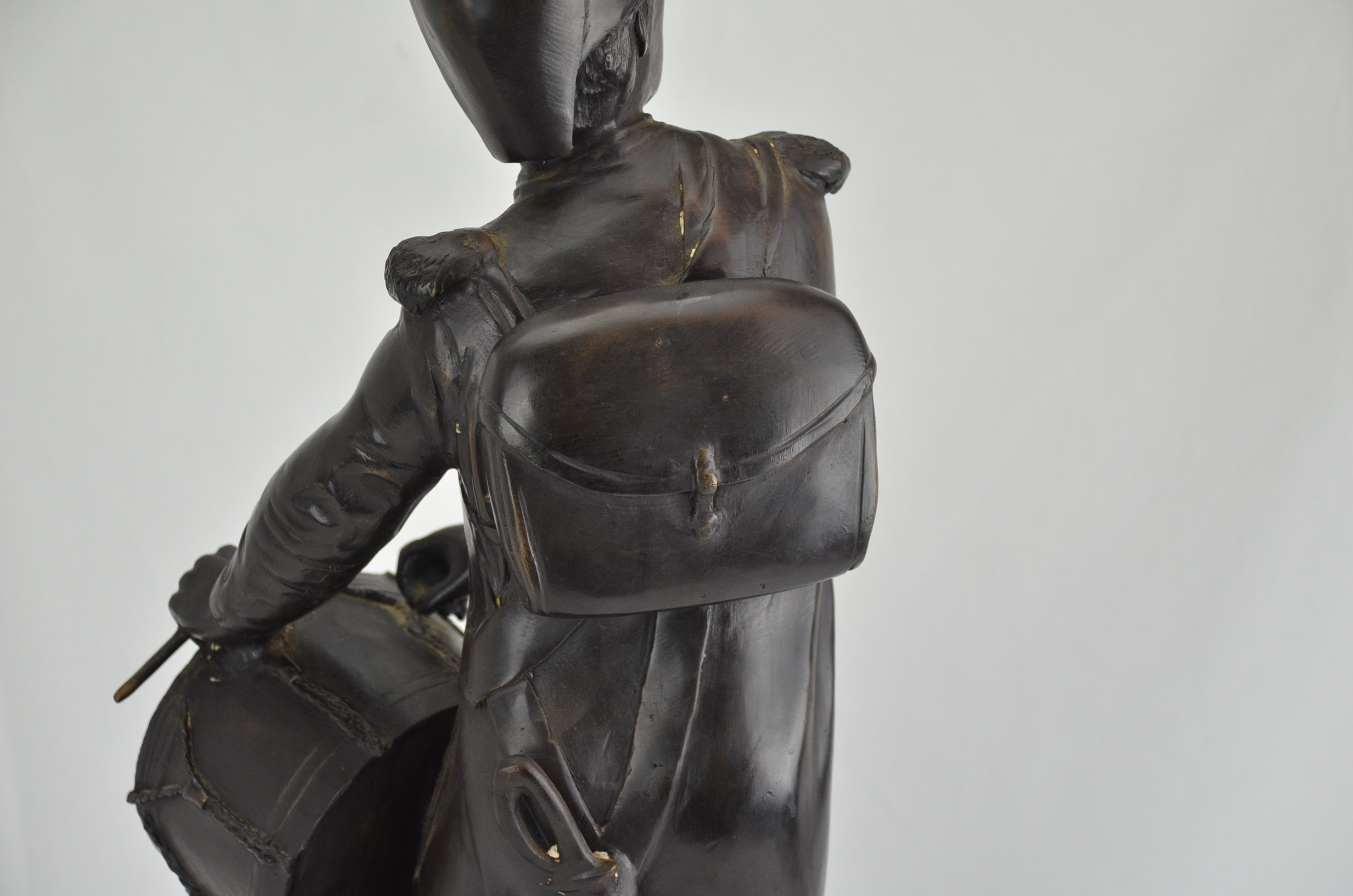 Bronze French Infantry Drummer 1888 by E.H. Dumaige - Image 9