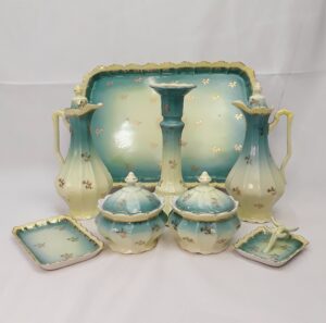 Early 20th Century Ceramic Dressing Table Set