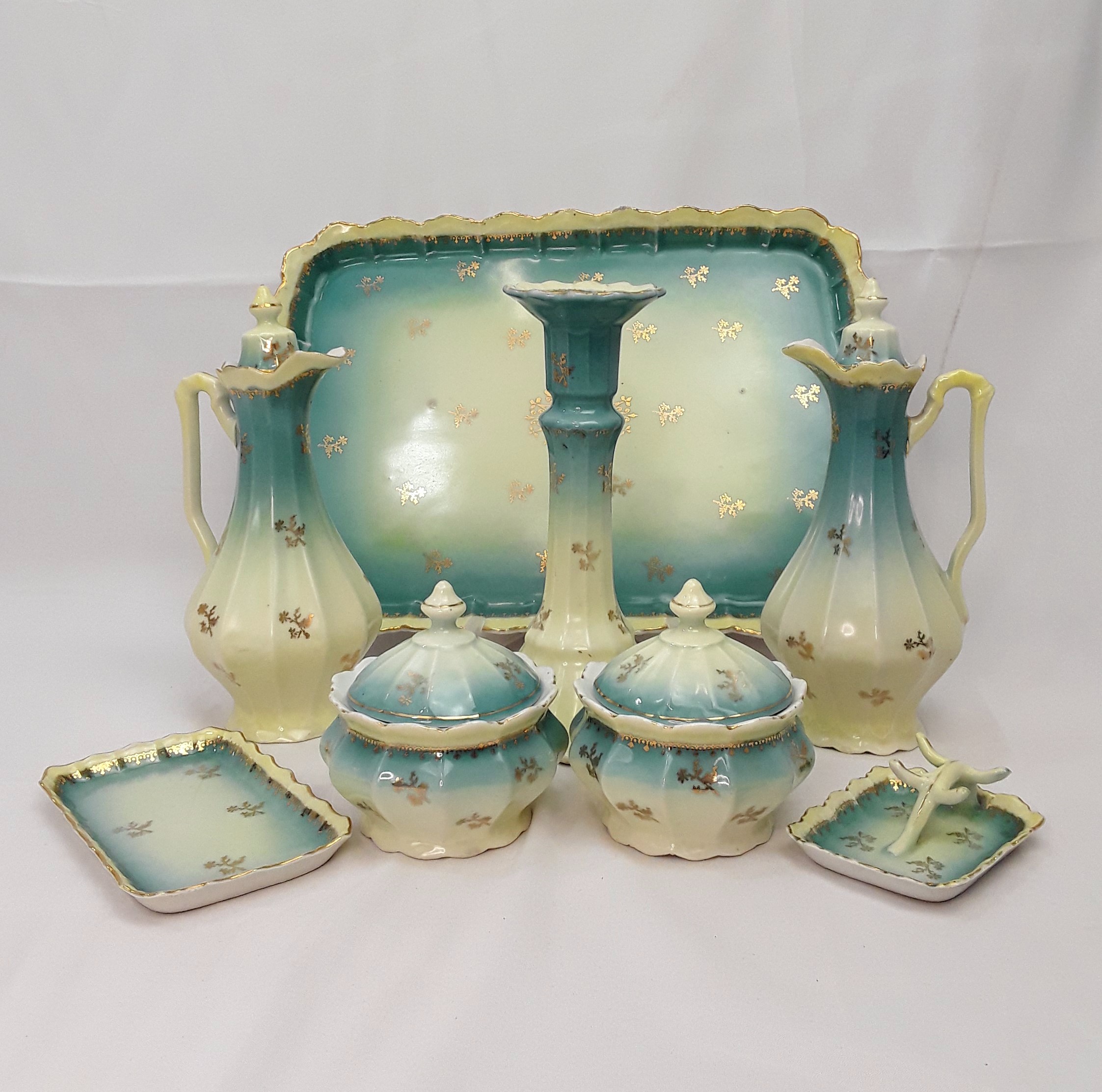 Early 20th Century Ceramic Dressing Table Set