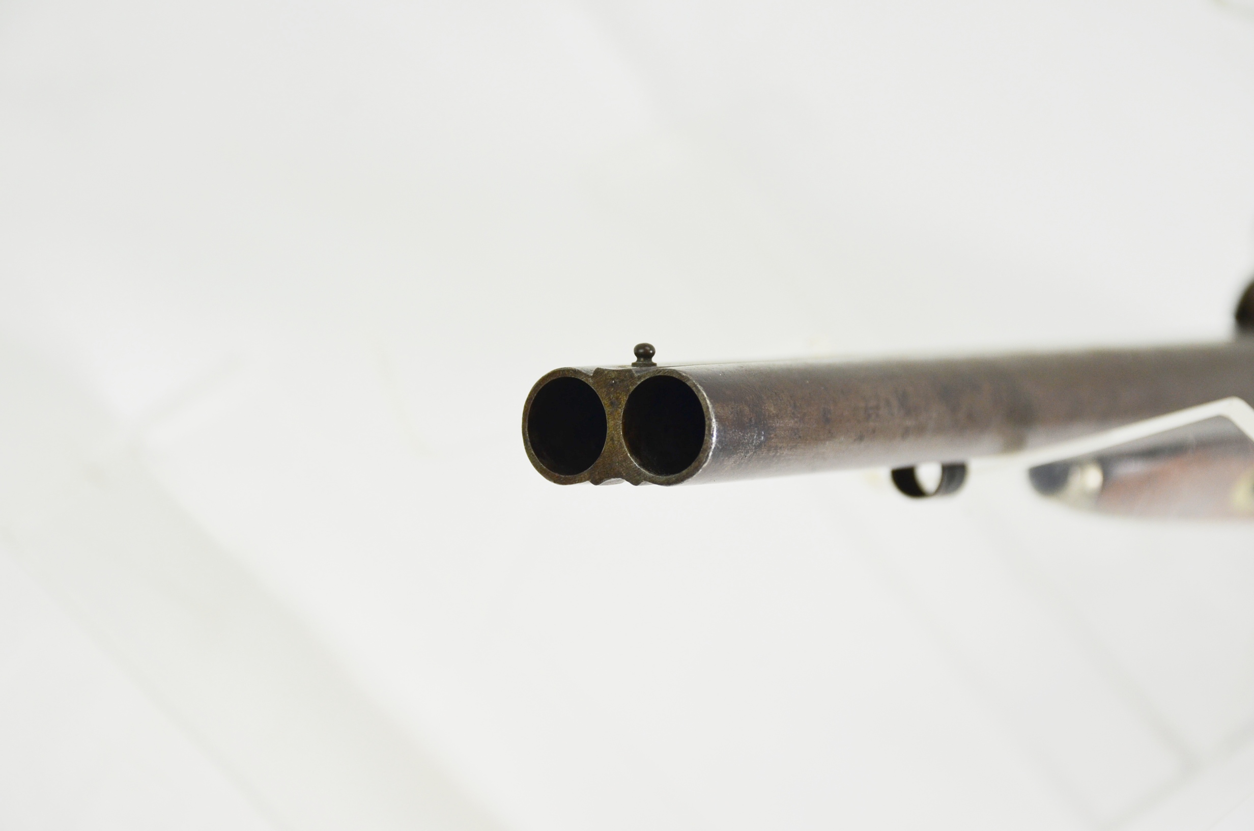 Original 19th Century Belgian Double-Barrel Percussion Pistol - Image 10