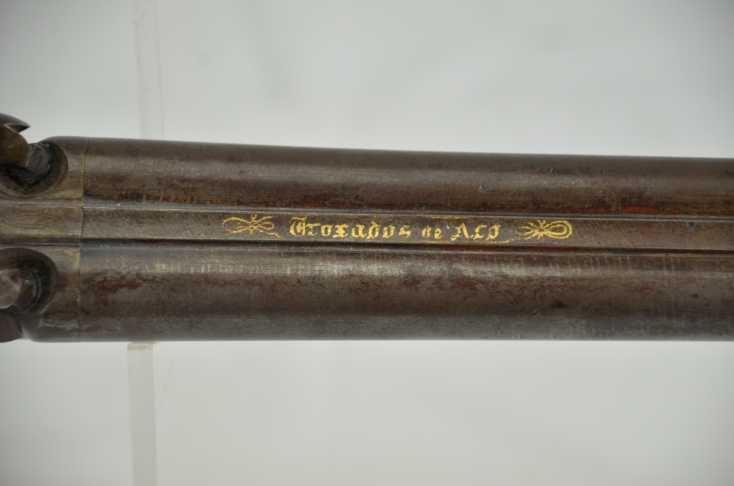 Original 19th Century Belgian Double-Barrel Percussion Pistol - Image 8