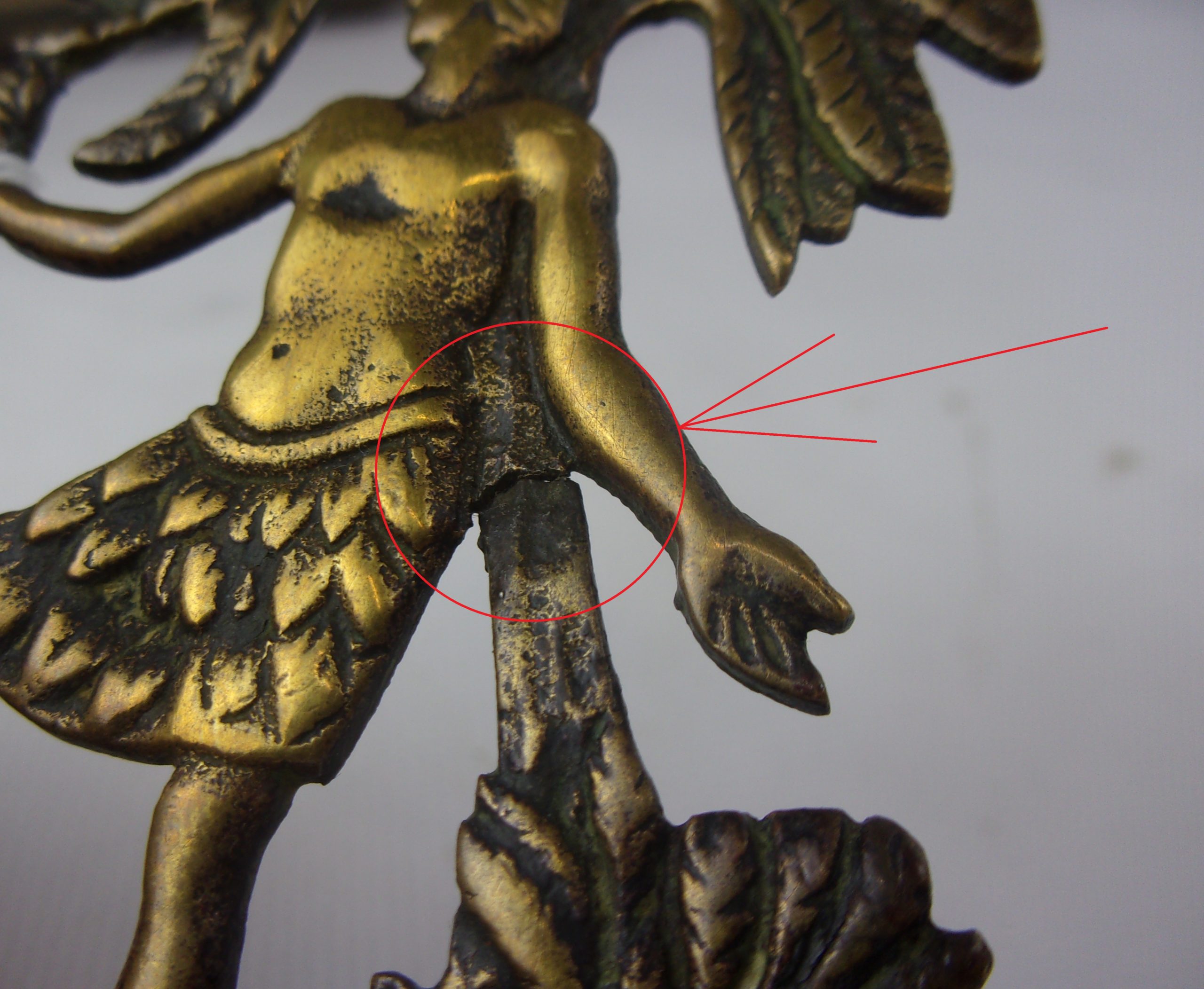 Pair of Victorian Brass Robinson Crusoe Mantle Figures - Image 7
