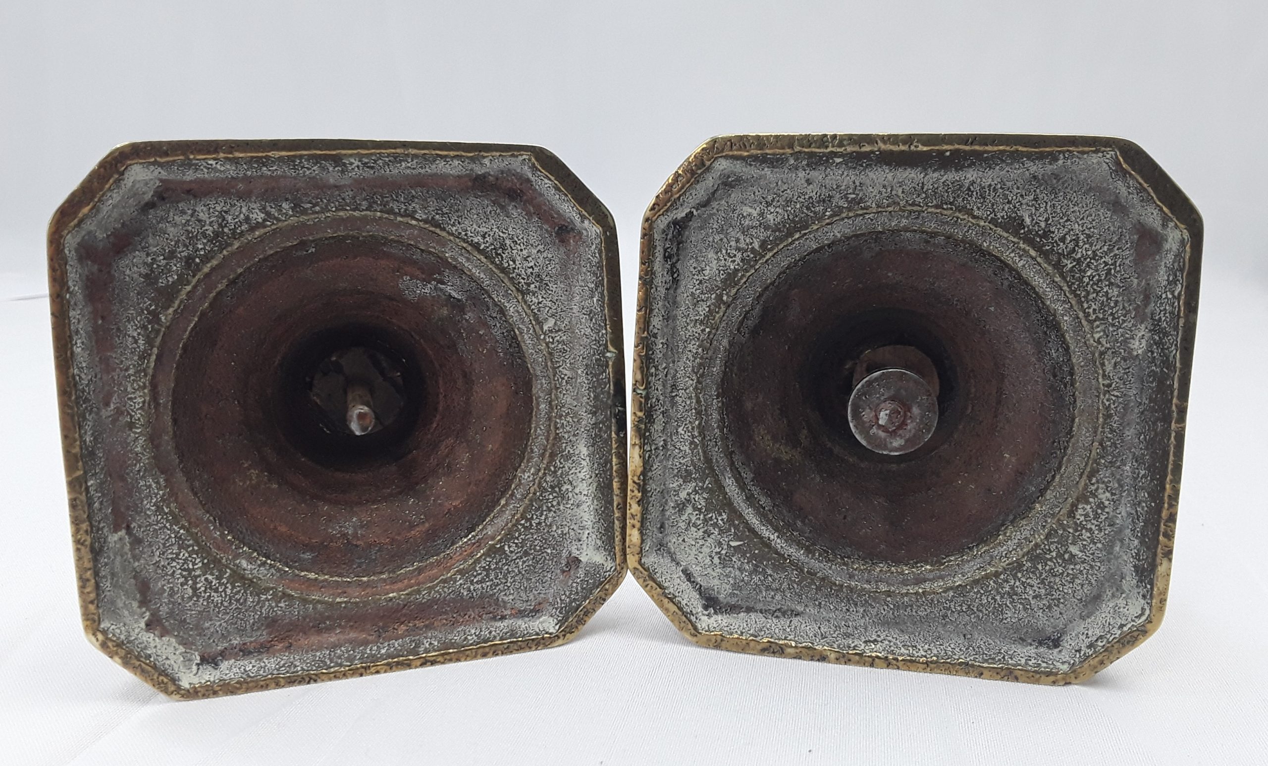 Pair of 19th Century Brass Ejector Candlesticks - Image 6