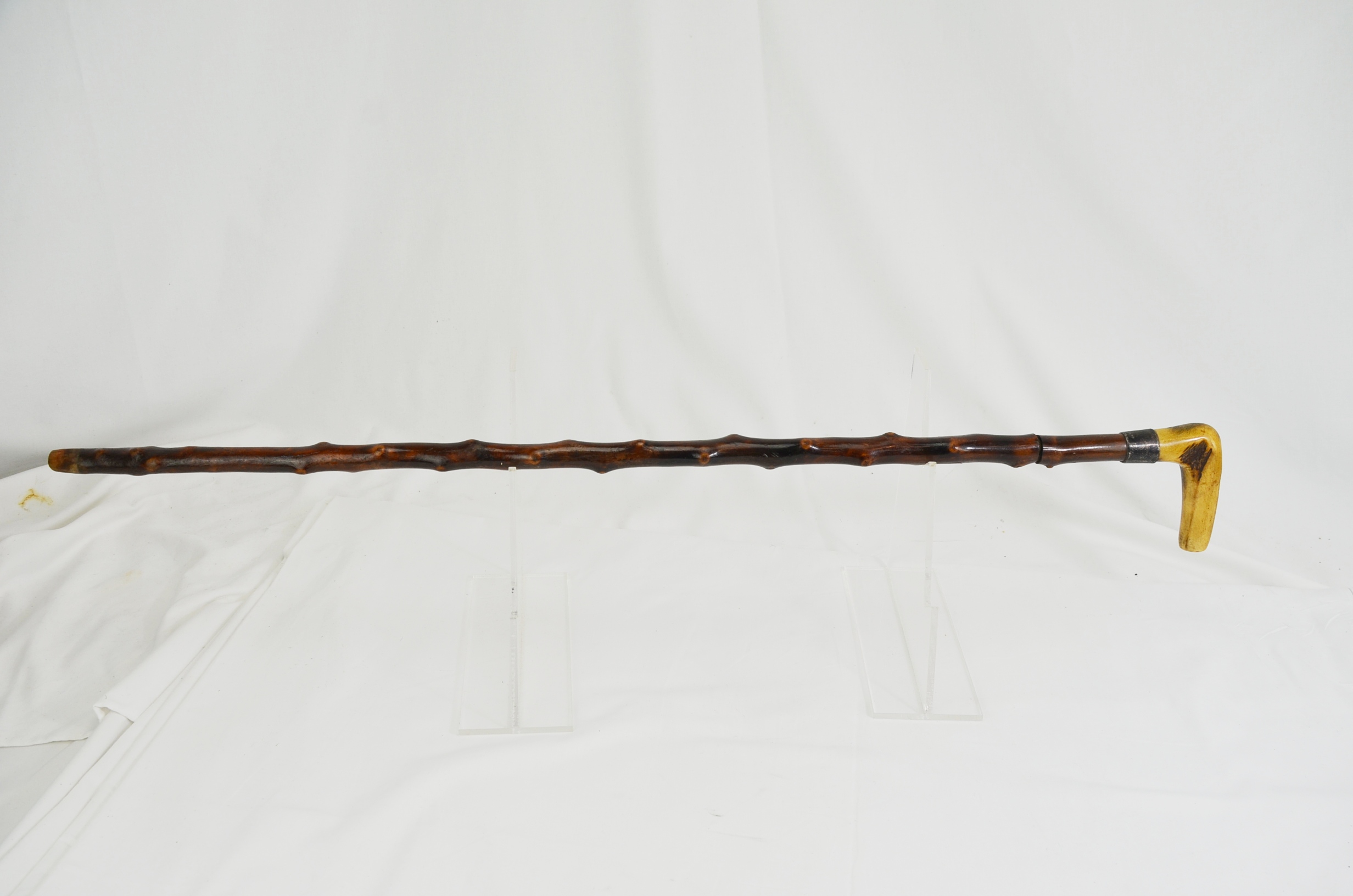 19th Century Antler Handle Short Sword Stick