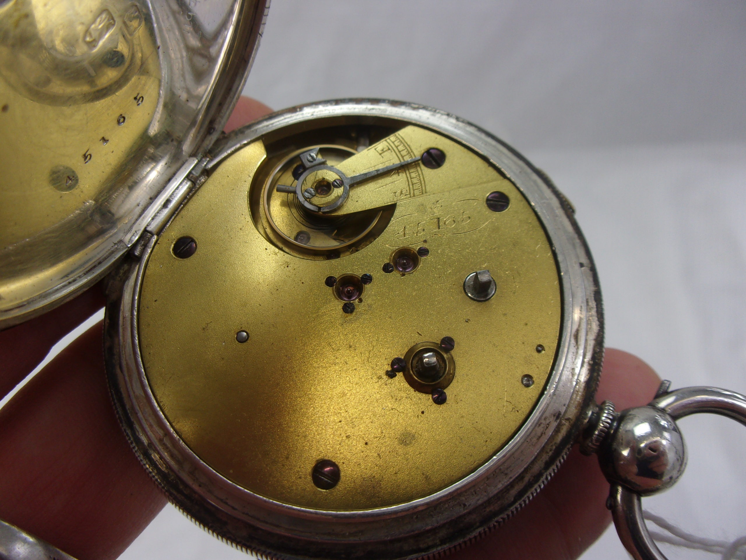 Chester 1881 Sterling Silver Marine Decimal Chronograph Pocket Watch - Image 8