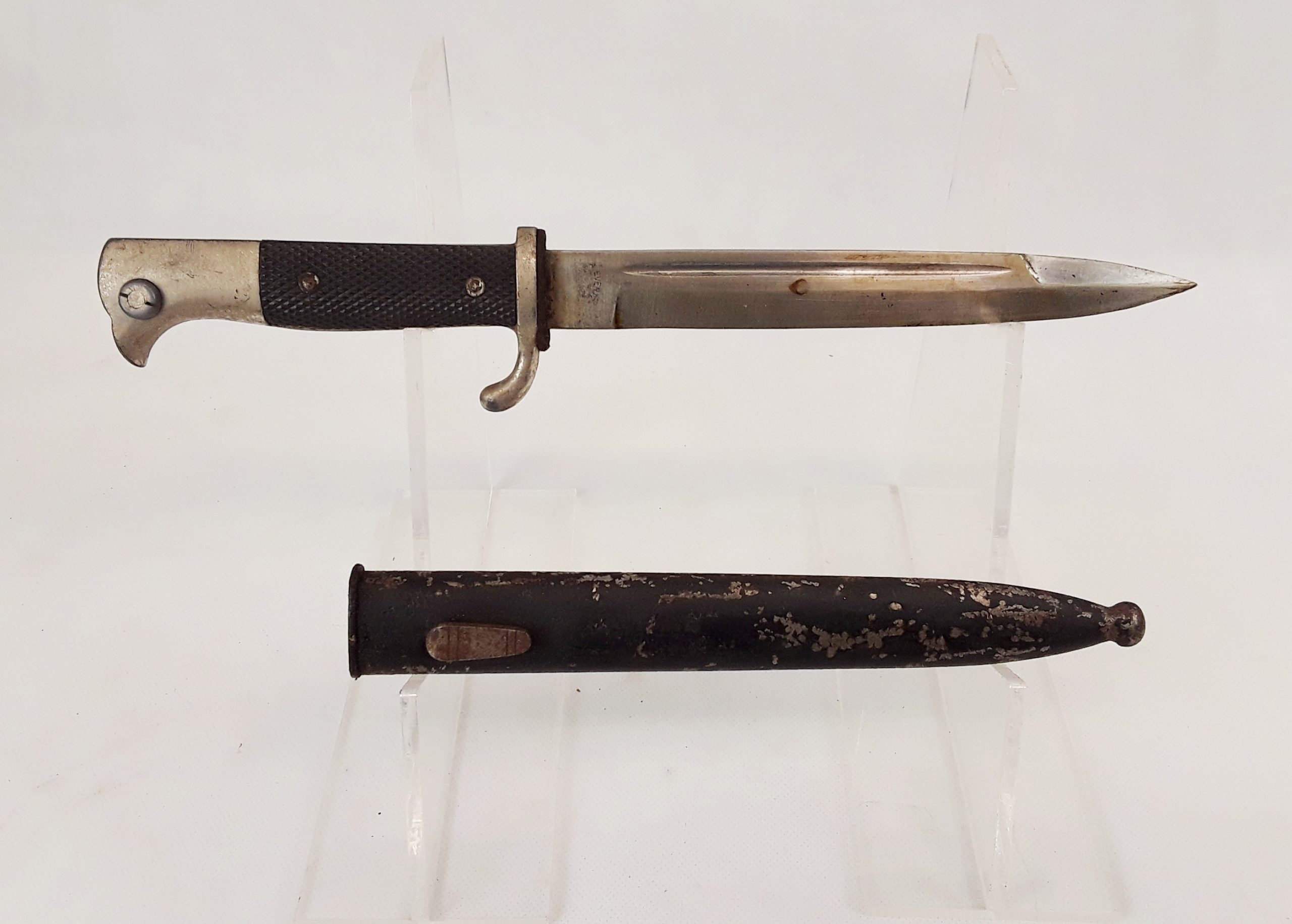 WW2 German K98 Combat Bayonet And Scabbard By Evertz