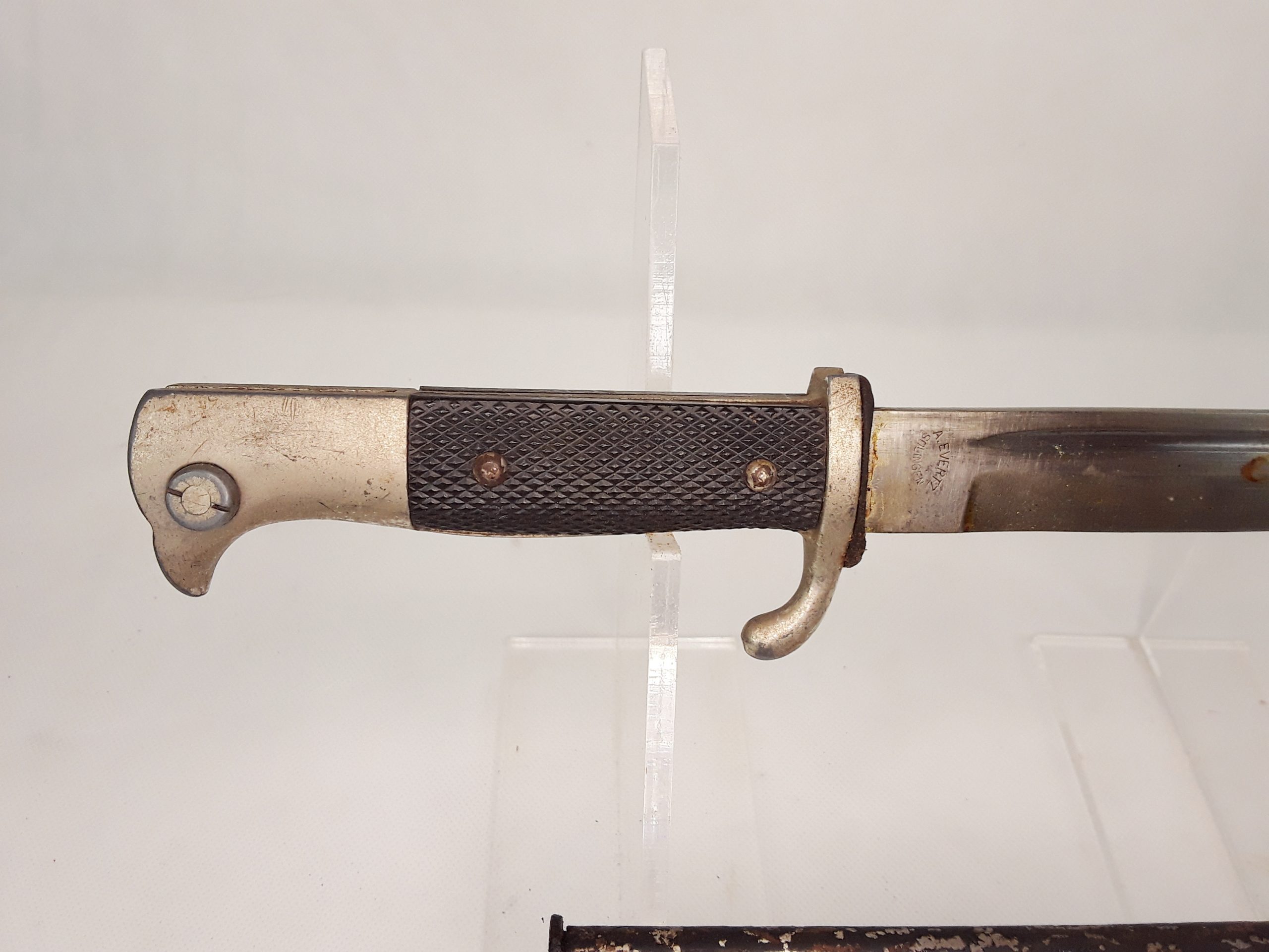 WW2 German K98 Combat Bayonet And Scabbard By Evertz - Image 12