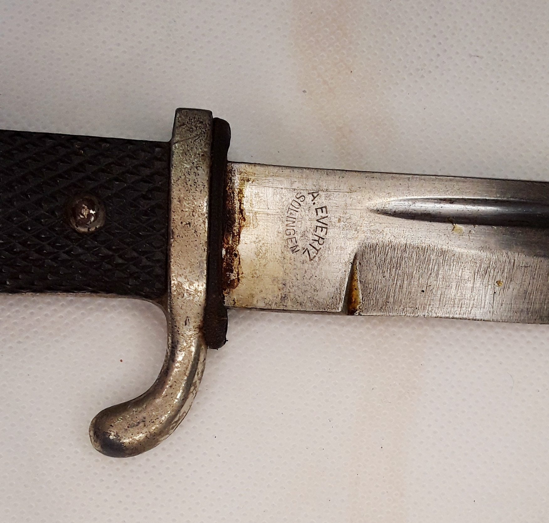 WW2 German K98 Combat Bayonet And Scabbard By Evertz - Image 7