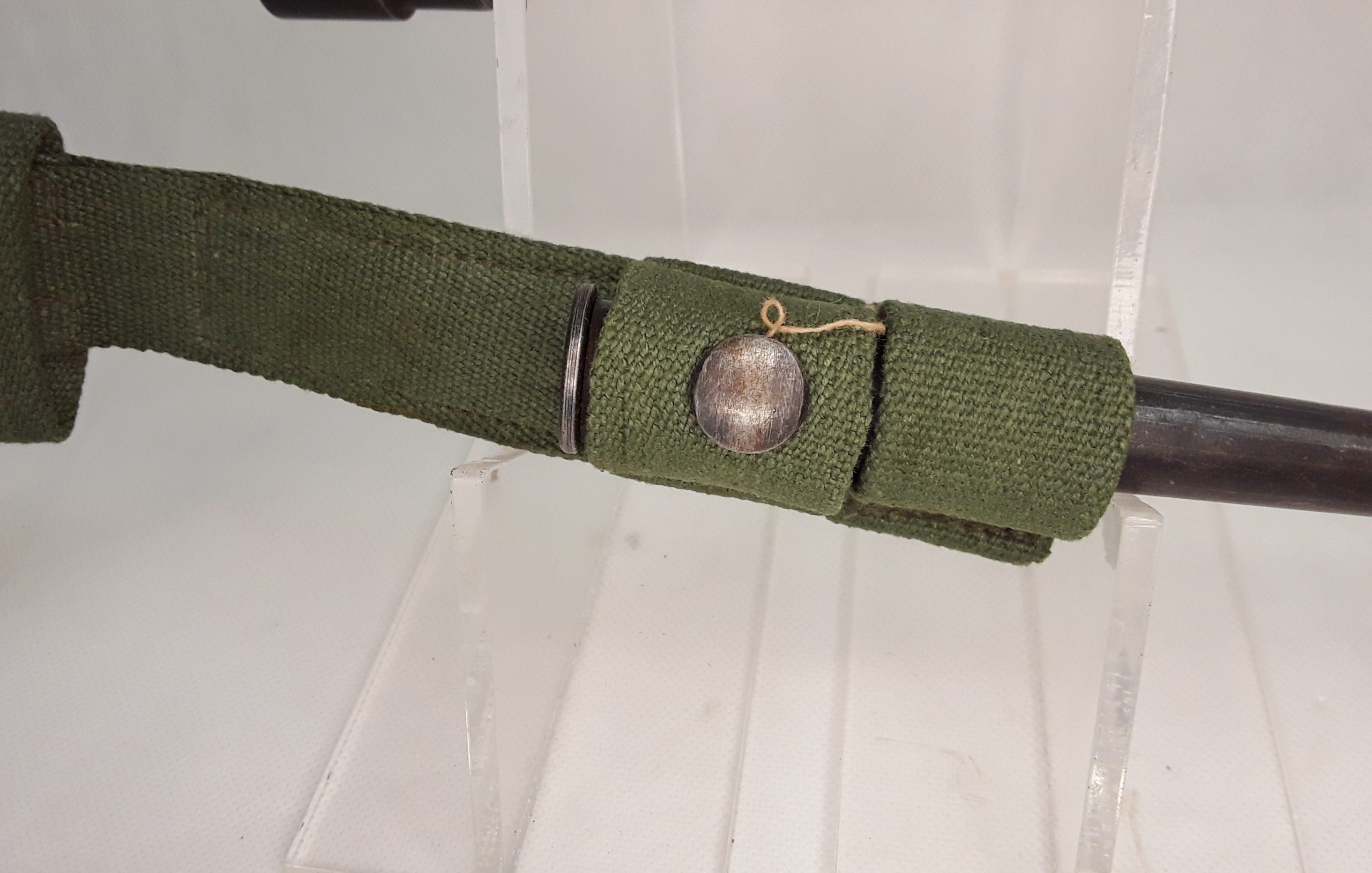 No 4 Lee Enfield No 4 Mk 2 Spike Bayonet, Scabbard And Its Webbing - Image 5