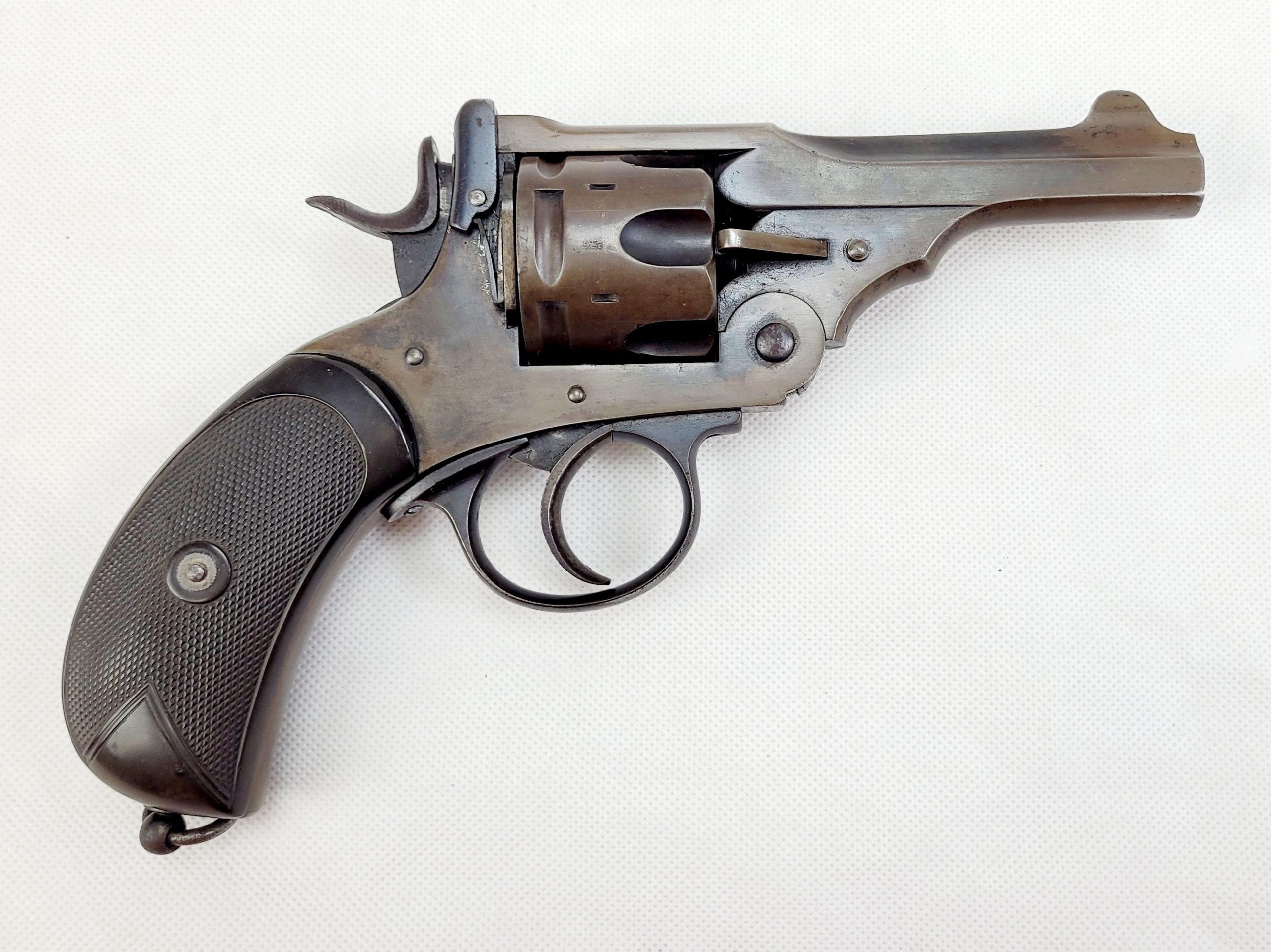 Pre-Boer War Webley Mark II Service Revolver with Holster, Ammo Pouch & .450 Ammo - Image 2