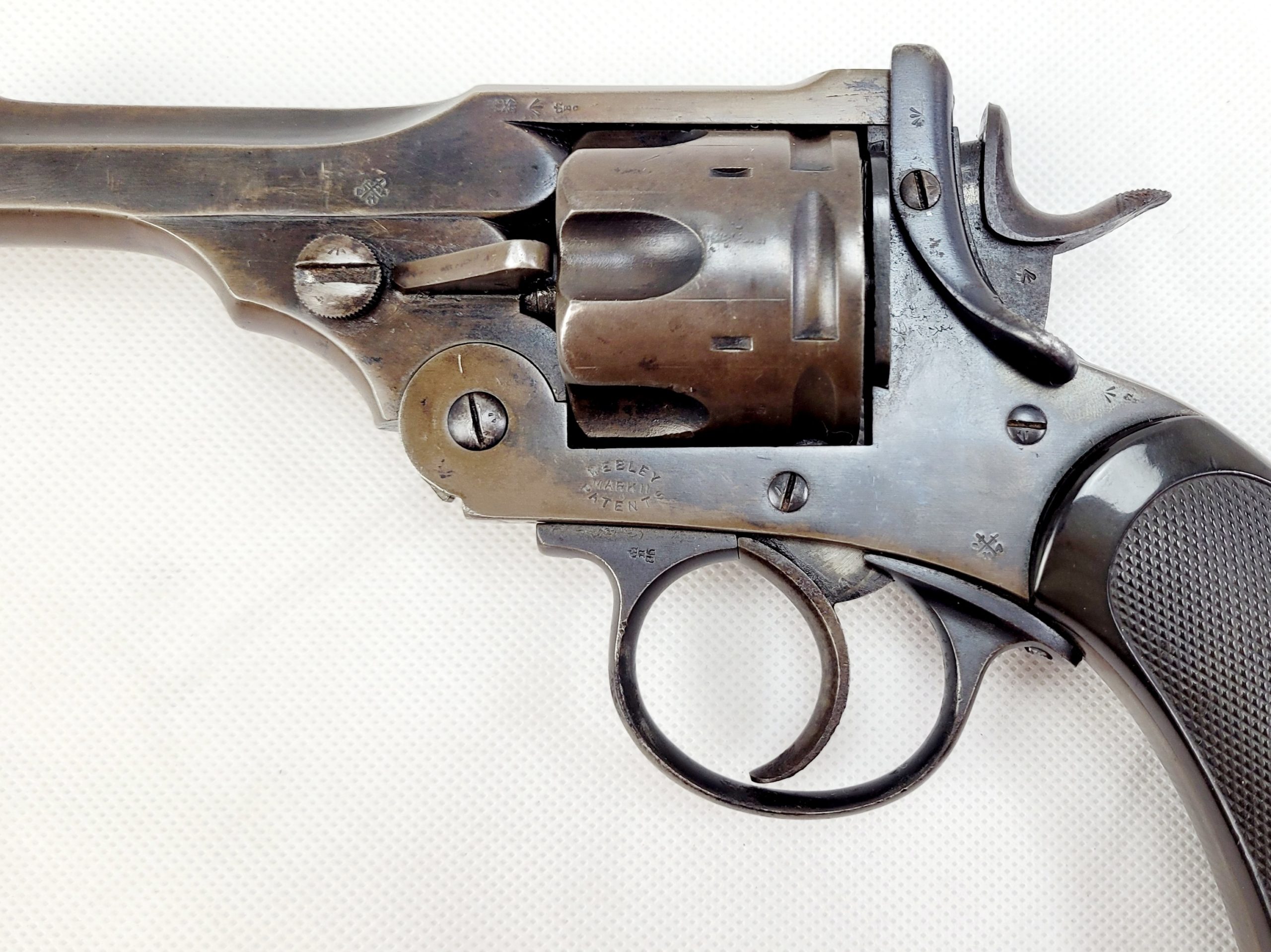 Pre-Boer War Webley Mark II Service Revolver with Holster, Ammo Pouch & .450 Ammo - Image 5