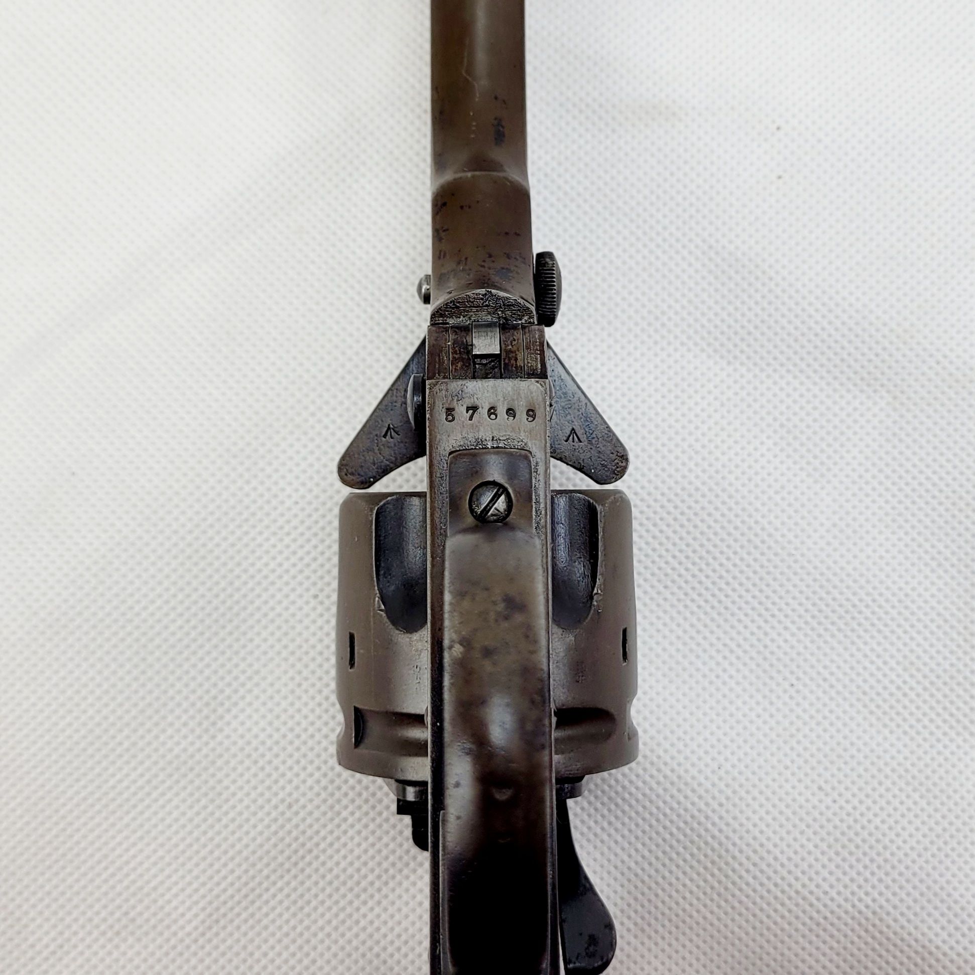 Pre-Boer War Webley Mark II Service Revolver with Holster, Ammo Pouch & .450 Ammo - Image 12