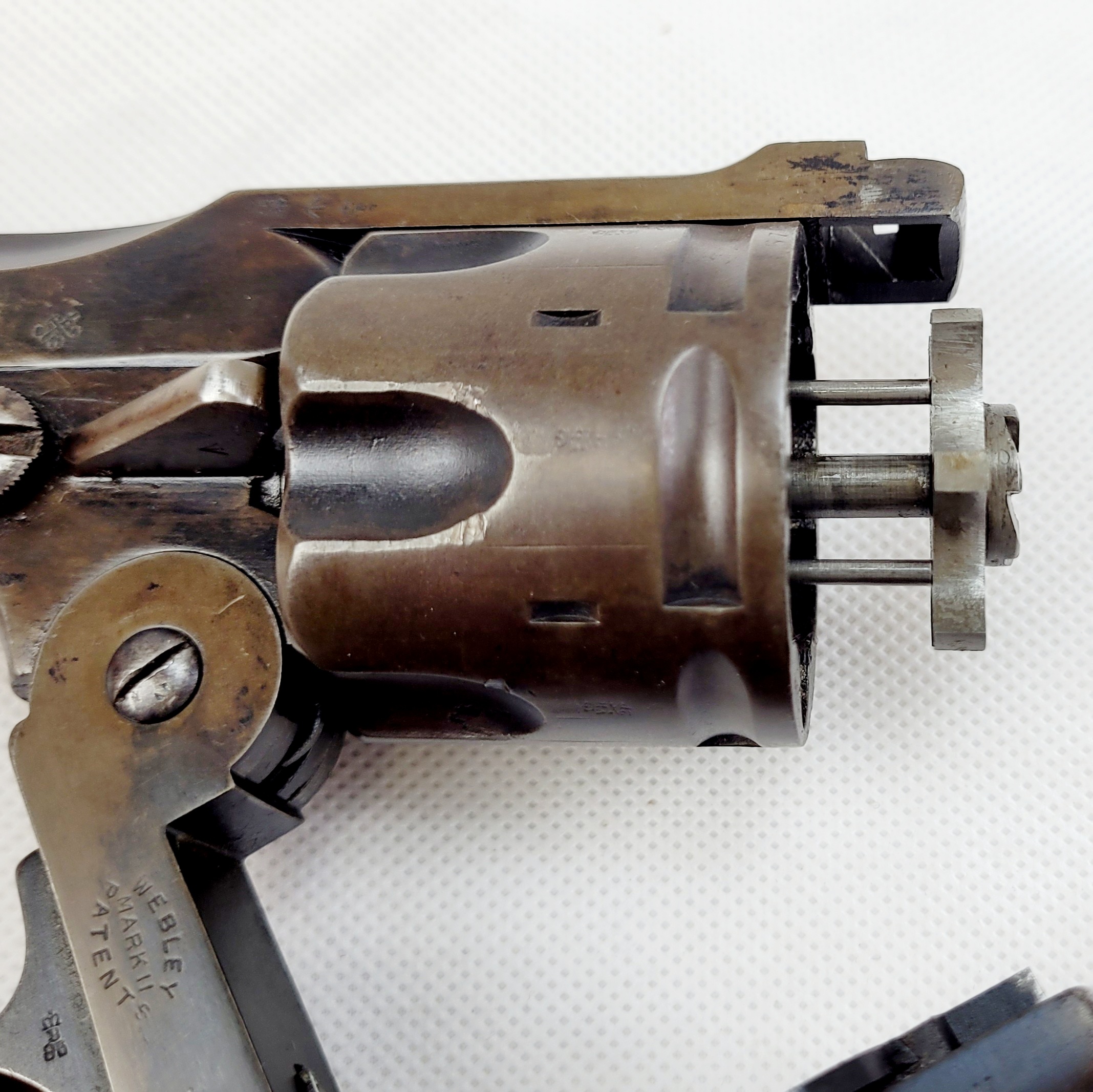 Pre-Boer War Webley Mark II Service Revolver with Holster, Ammo Pouch & .450 Ammo - Image 20