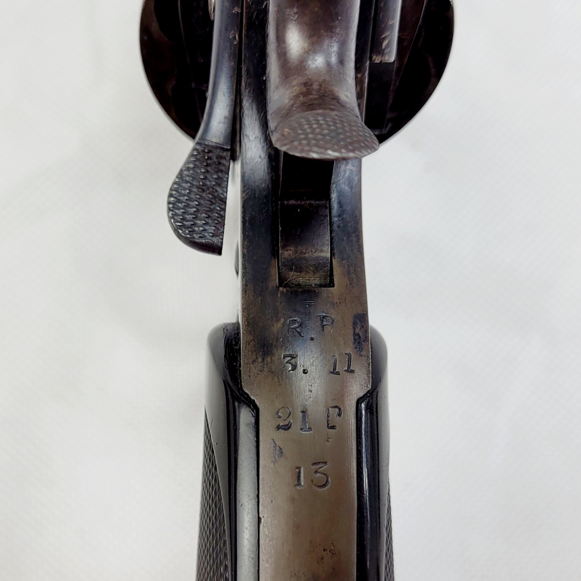Pre-Boer War Webley Mark II Service Revolver with Holster, Ammo Pouch & .450 Ammo - Image 14