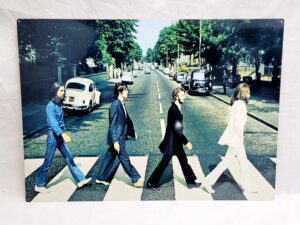 Vintage Beatles Abbey Road Advertising Tin Sign
