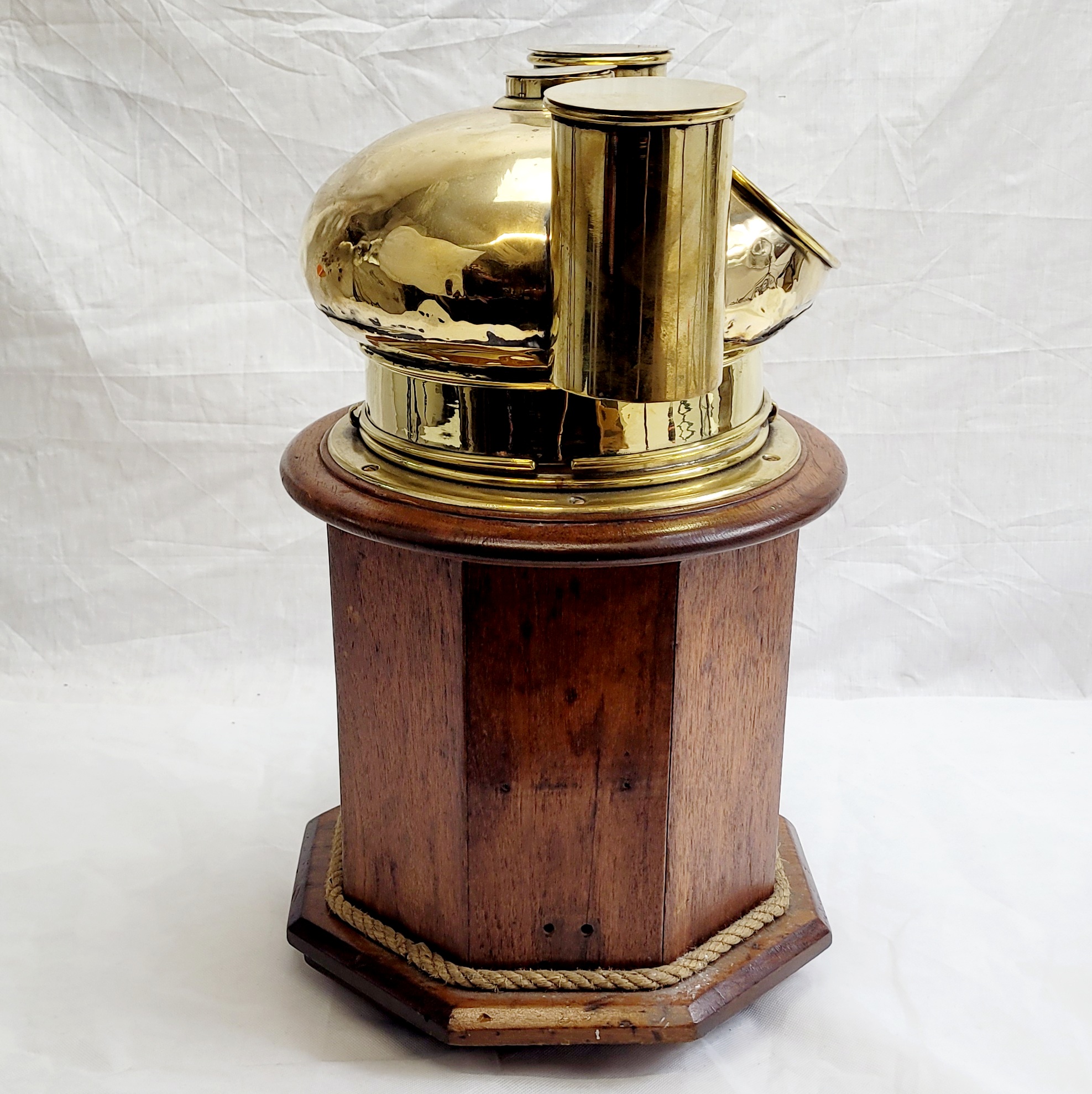 Victorian Brass And Oak Binnacle With Compass Card By Cooke - Image 15