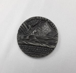 WW1 Sinking Of The Lusitania Medallion British Version