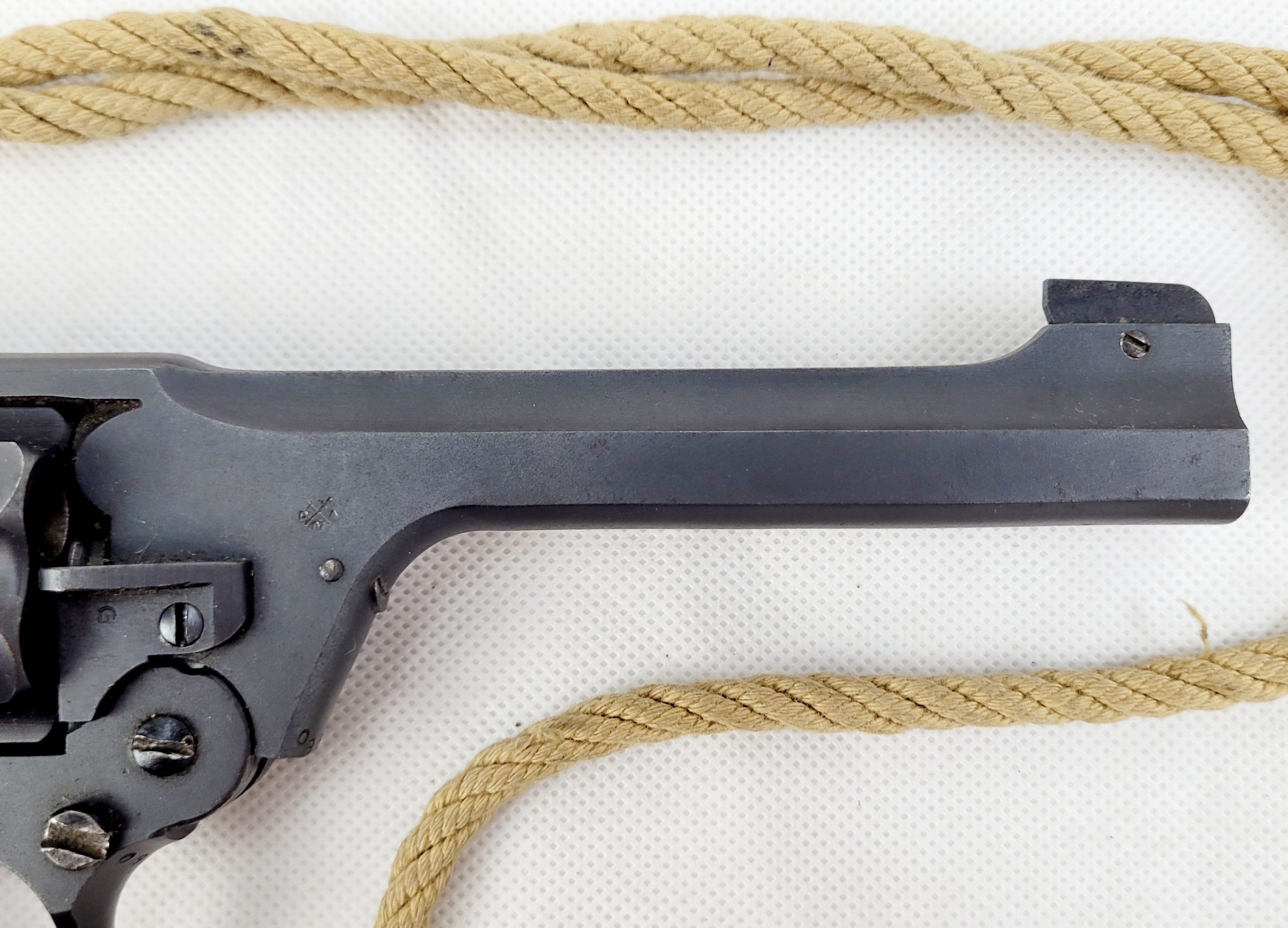 WW2 1941 Dated Enfield No2 Mk1* .38 Tankers Revolver with Original Webbing - Image 5