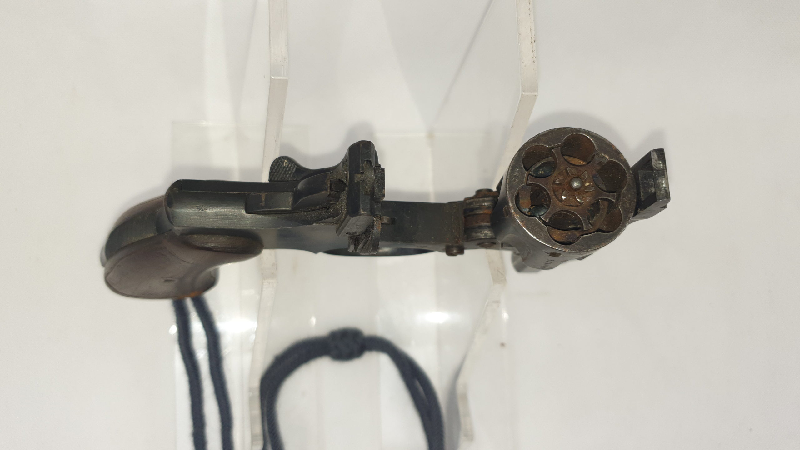 WW2 RAF Webley Conversion Revolver and Lanyard - Deactivated - Image 10
