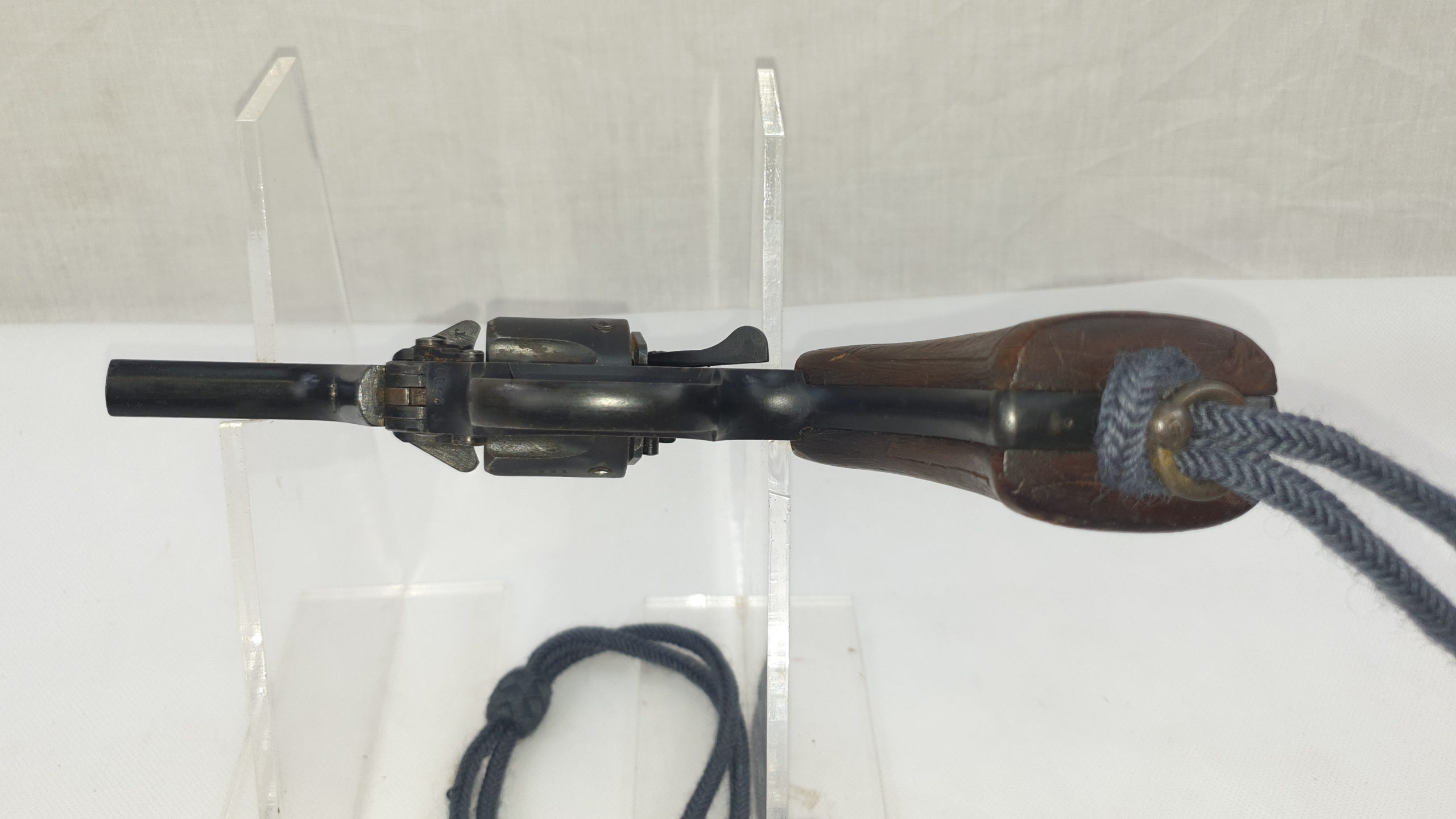 WW2 RAF Webley Conversion Revolver and Lanyard - Deactivated - Image 7