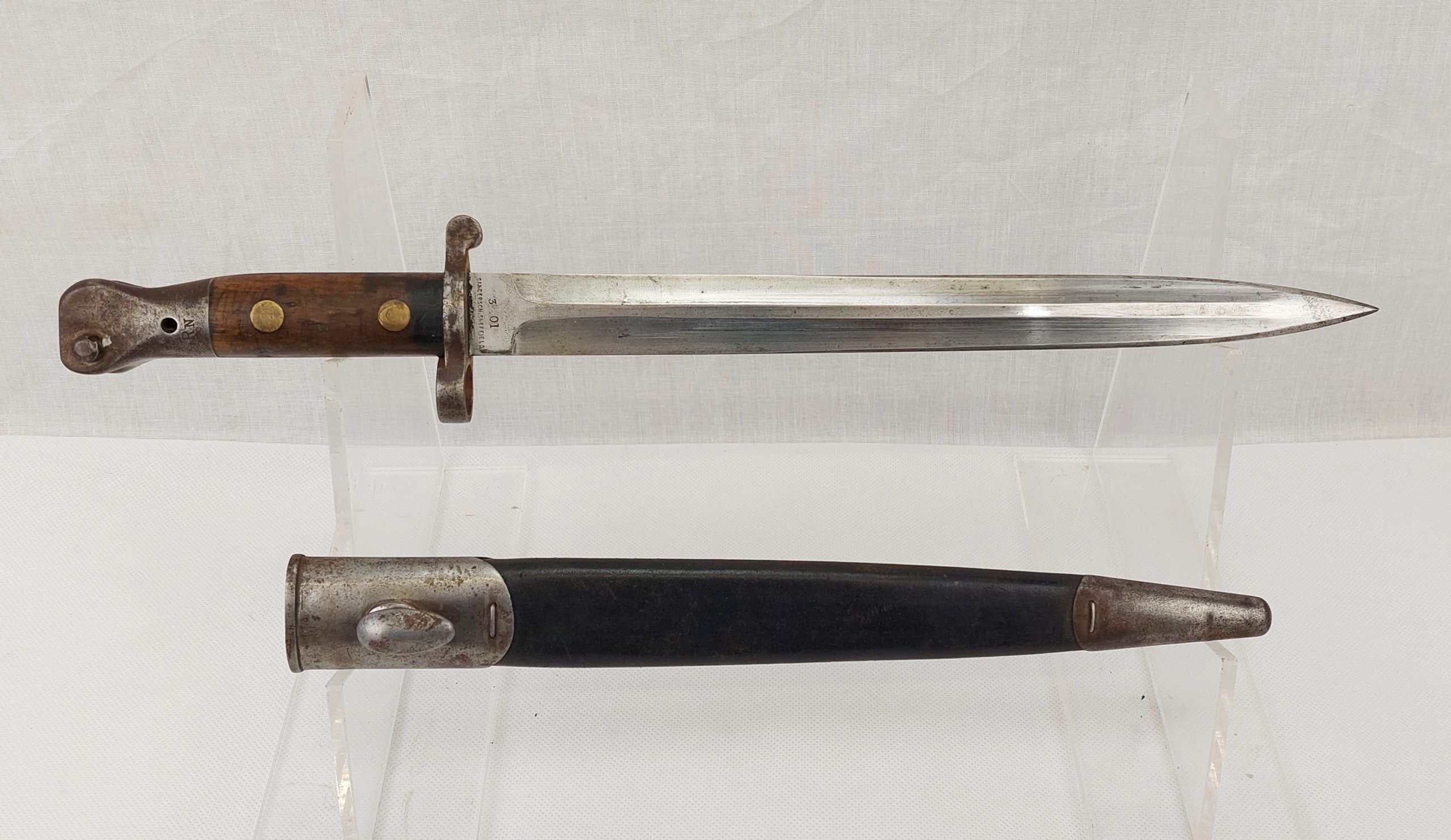 1888 Pattern Lee Metford 1901 Dated Royal Navy Bayonet By Sanderson