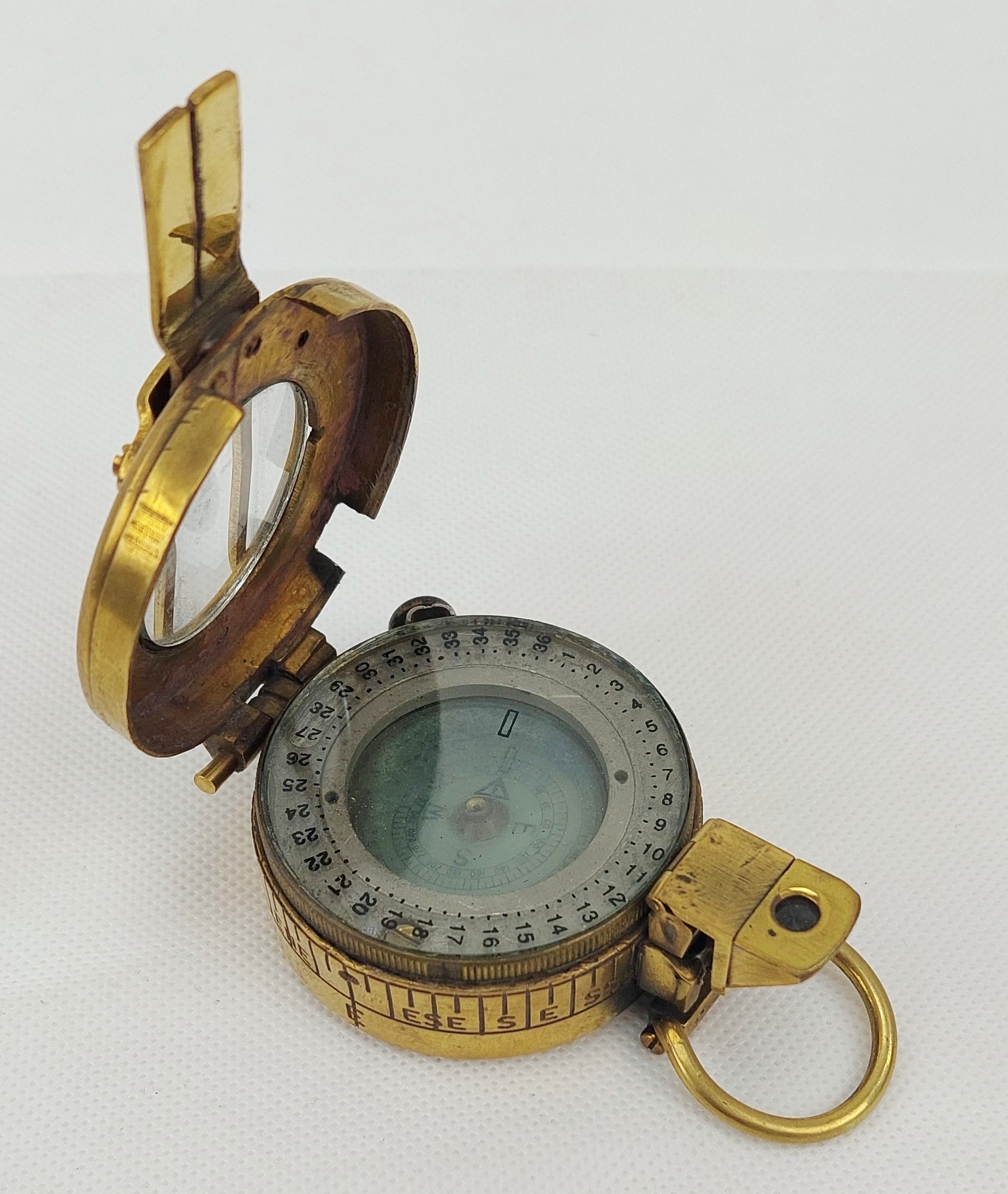 1940 MKIII British Prismatic Marching Compass By TG And Co