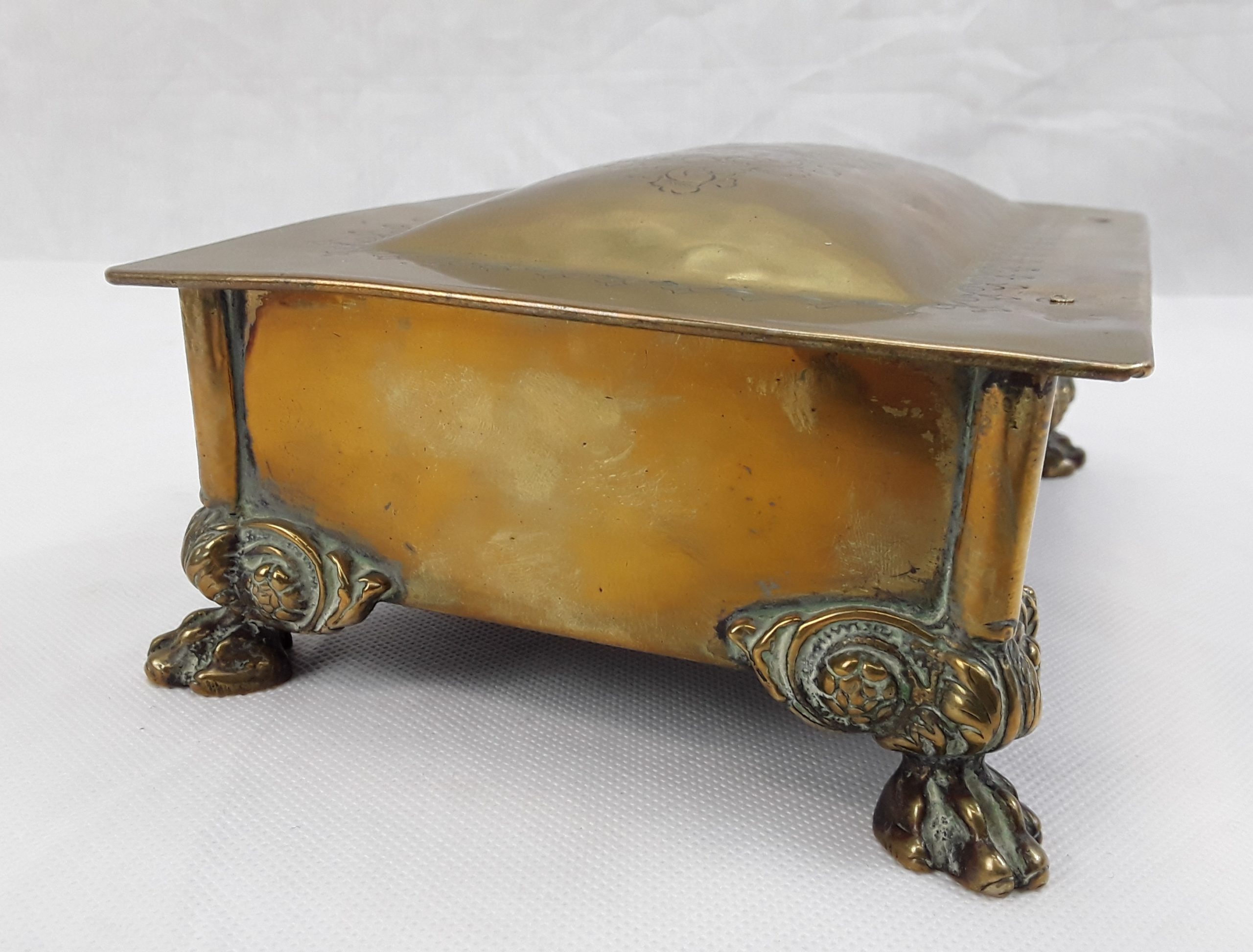 Antique Early 19 th Century Brass Tobacco Box In The Dutch Manner - Image 6