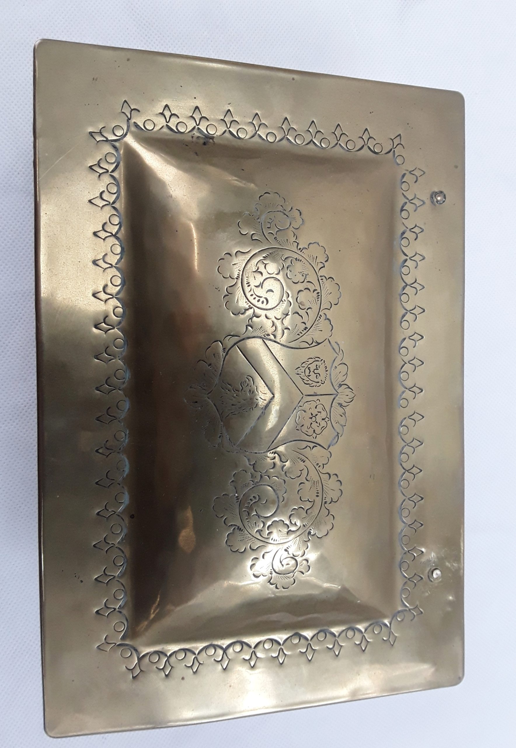 Antique Early 19 th Century Brass Tobacco Box In The Dutch Manner - Image 7