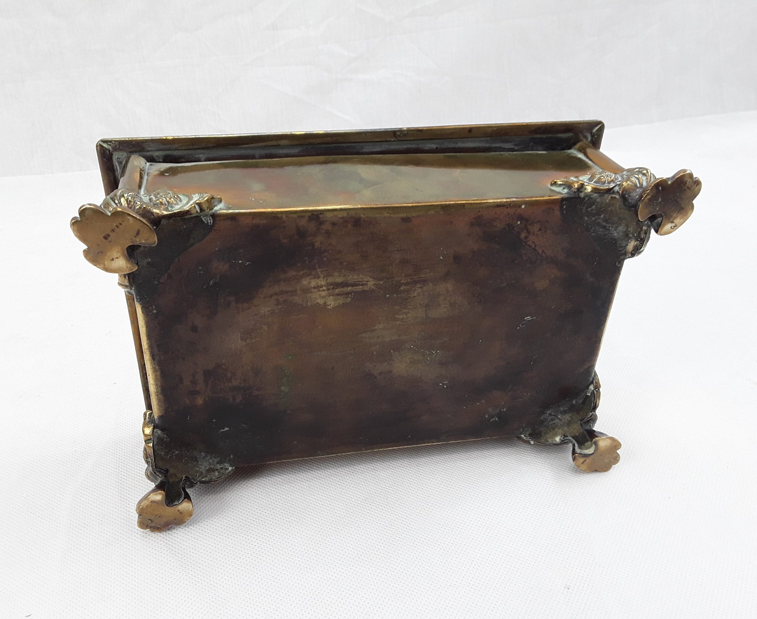 Antique Early 19 th Century Brass Tobacco Box In The Dutch Manner - Image 8