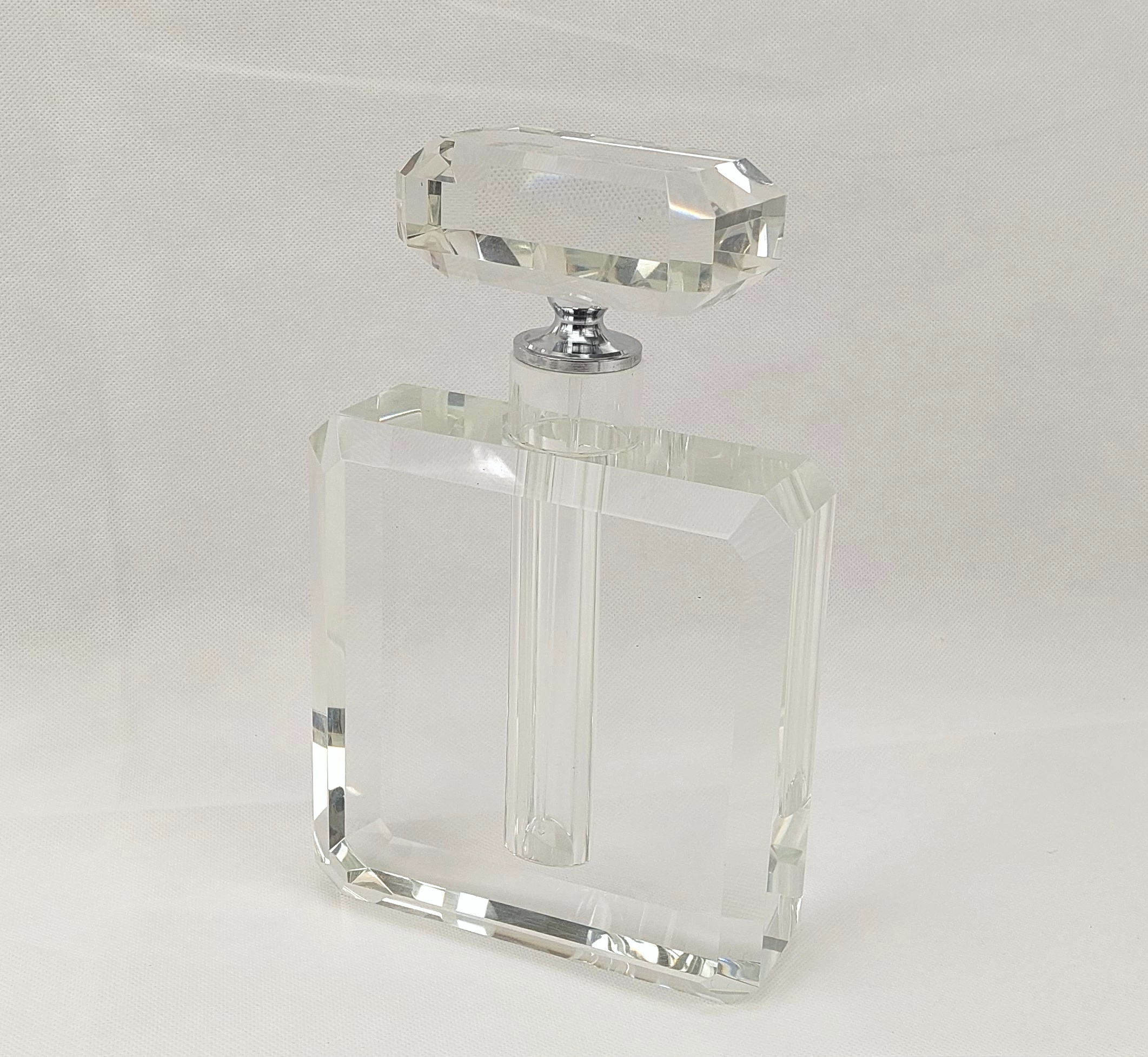 Art Deco Style Late 20th Century Crystal Shop Display Scent Bottle