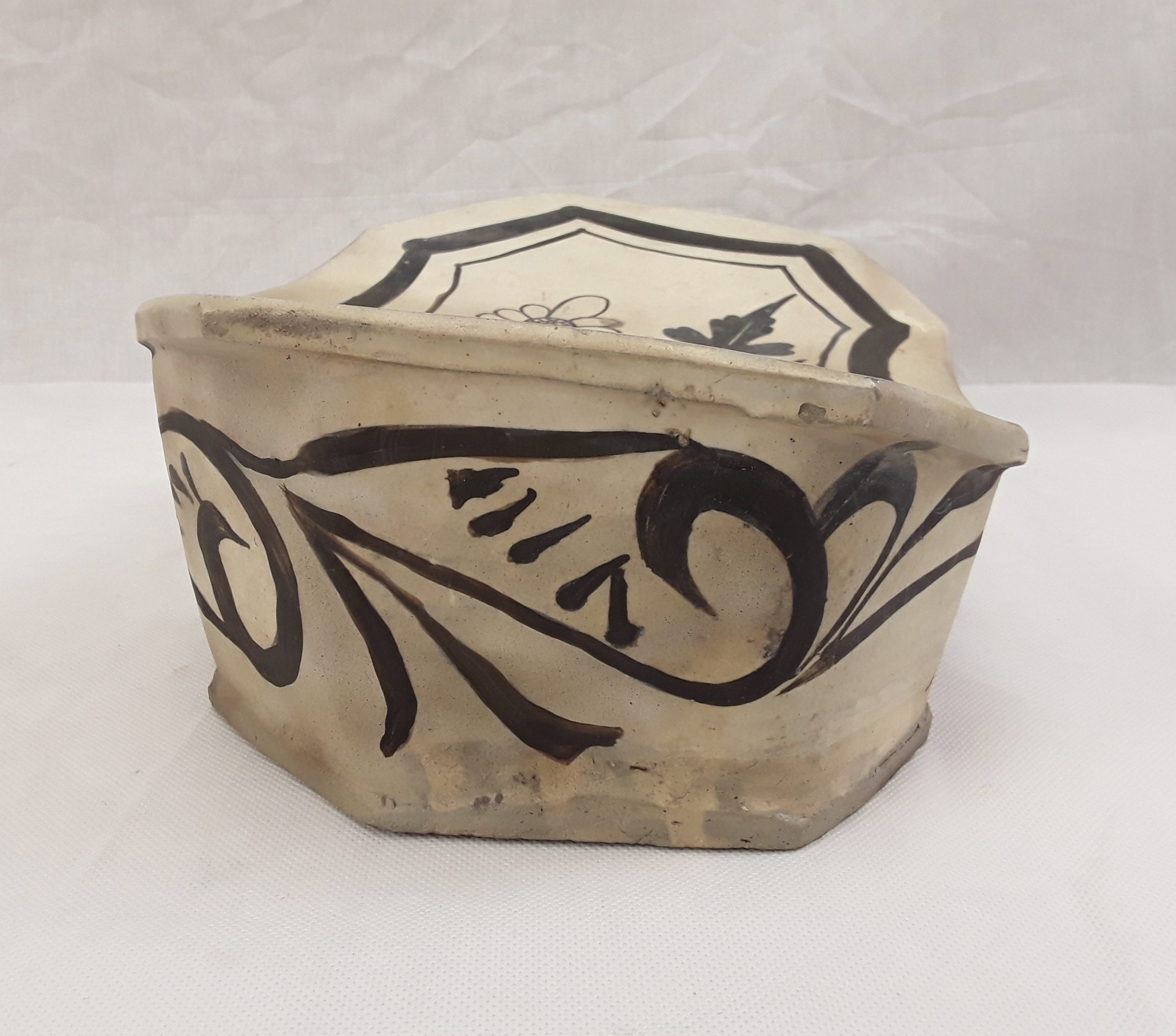 Chinese Cizhou Ware Yuan Period 1271 To 1368 Ceramic Head Rest Pillow - Image 7