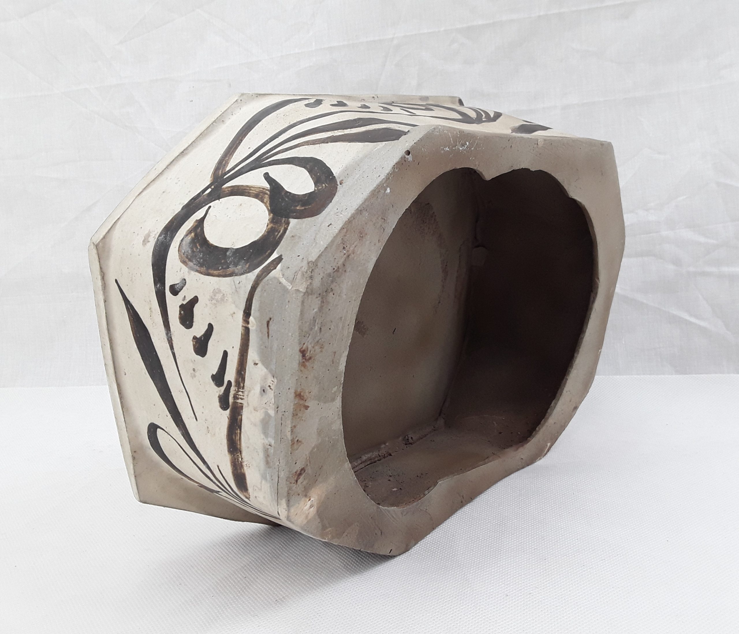 Chinese Cizhou Ware Yuan Period 1271 To 1368 Ceramic Head Rest Pillow - Image 3