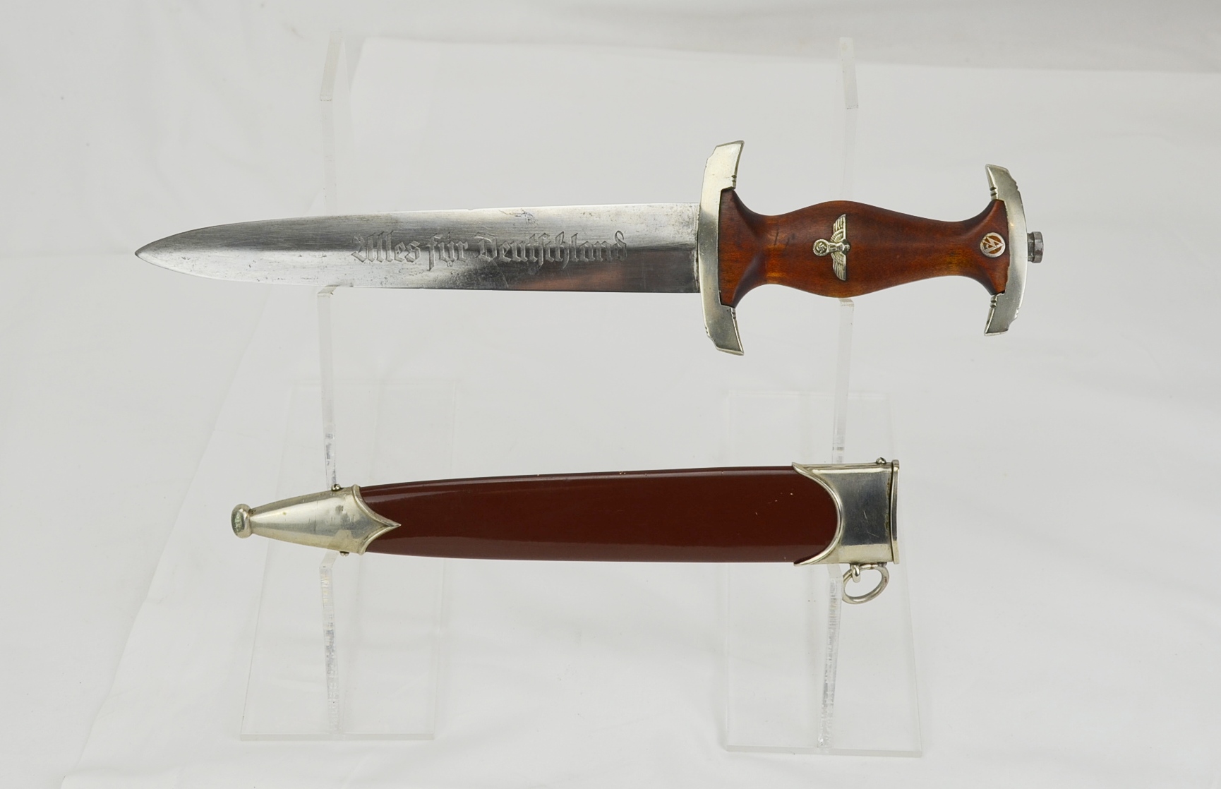 Original WW2 German SA Dagger Ernst Rohm Inscription Removed - Image 2