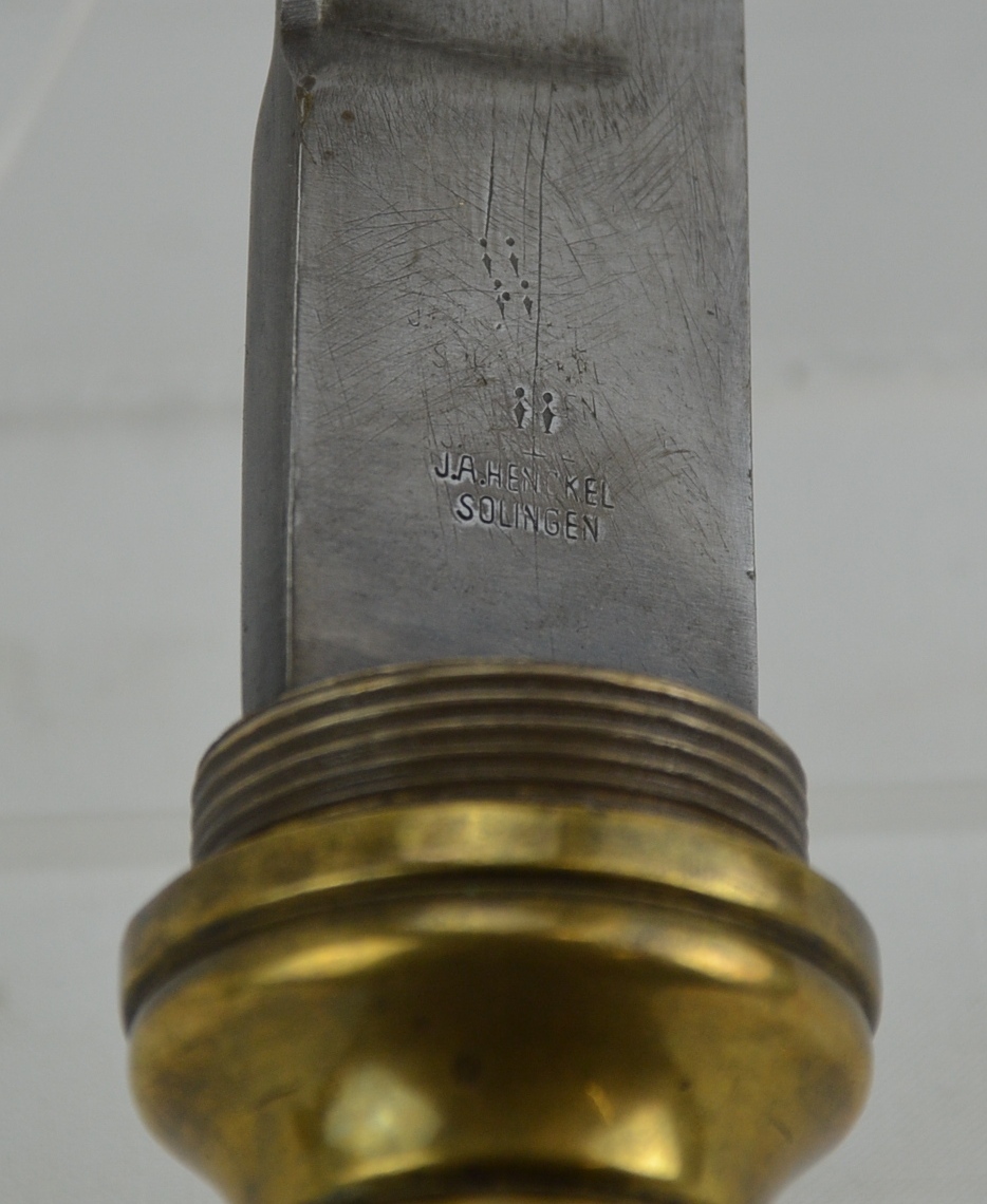 WW2 German Brass Deep Sea Diver's Knife by J. A. Henckles - Image 5