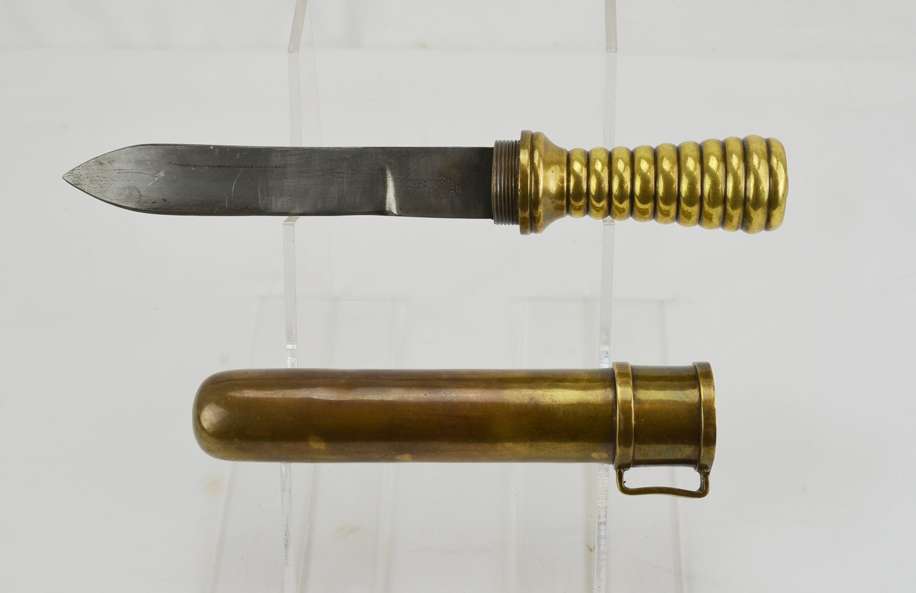 WW2 German Brass Deep Sea Diver's Knife by J. A. Henckles - Image 6